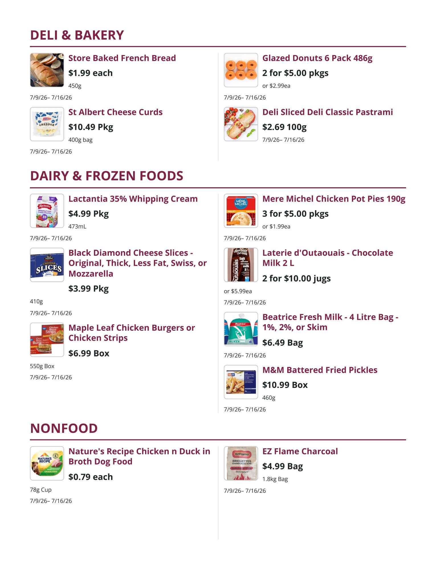 Mike Dean Local Grocer Flyer July 9 to 16
