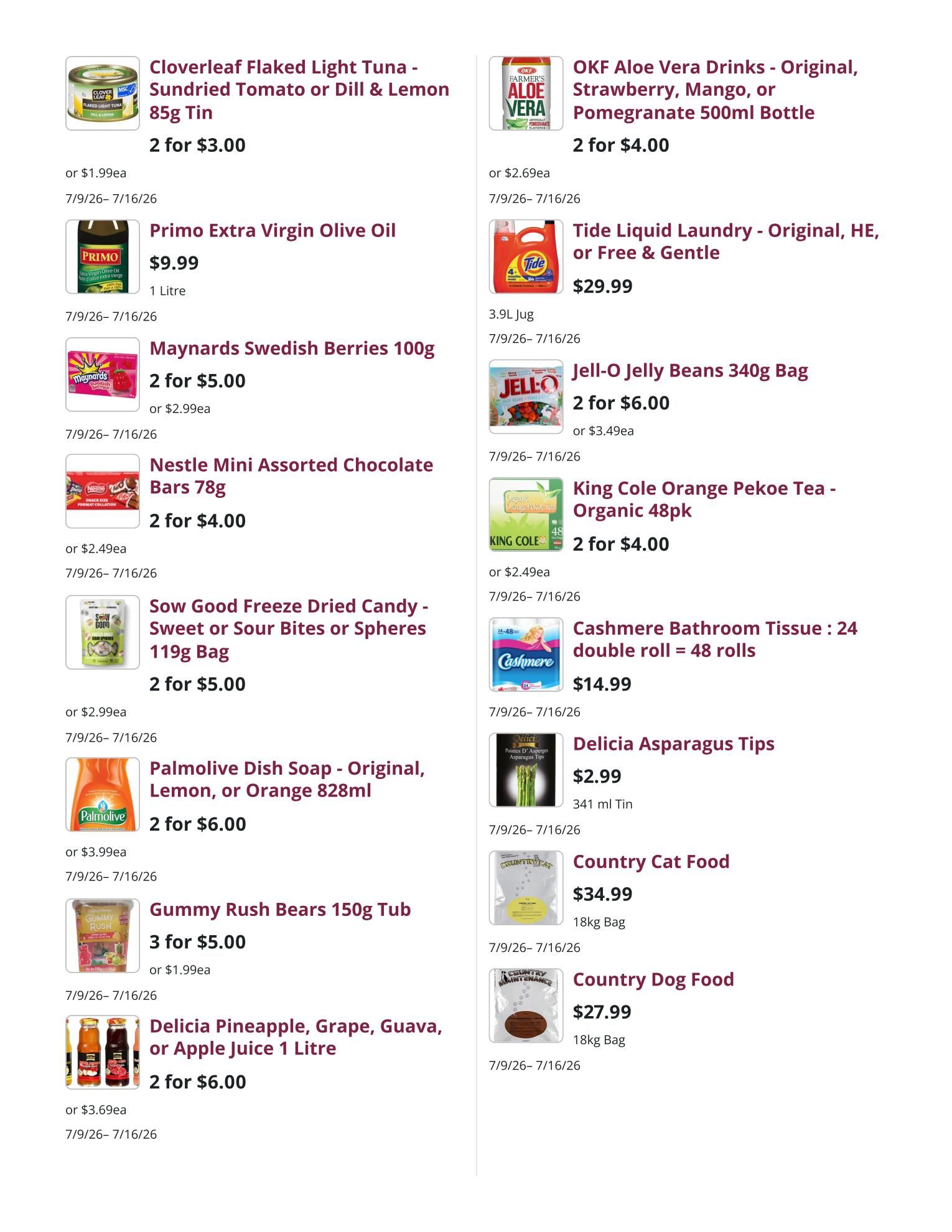 Mike Dean Local Grocer Flyer July 9 to 16