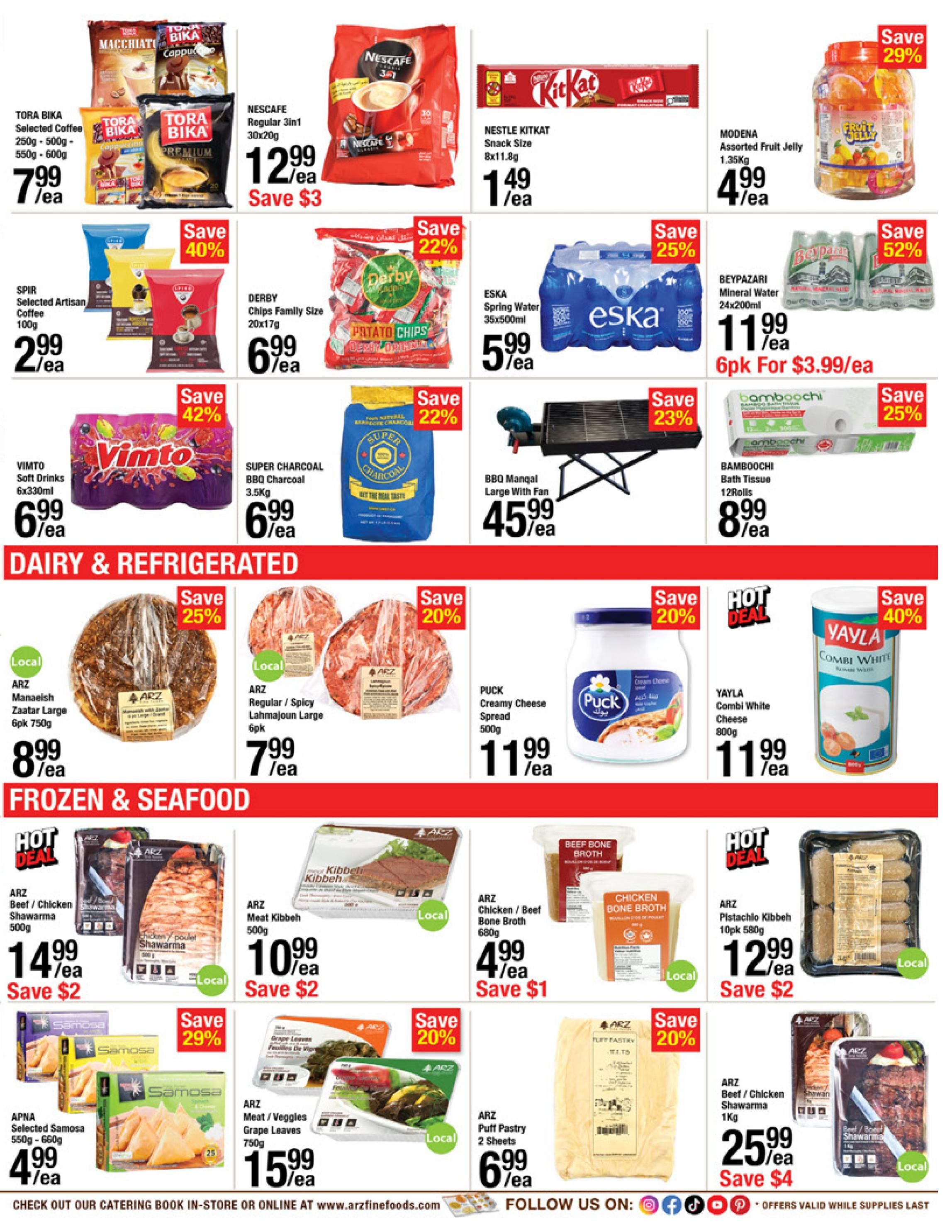 Arz Fine Foods Flyer July 10 to 16