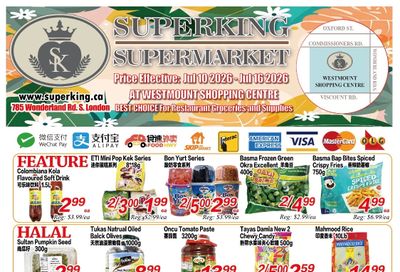 Superking Supermarket (London) Flyer July 10 to 16