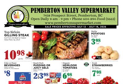 Pemberton Valley Supermarket Flyer July 12 to 18