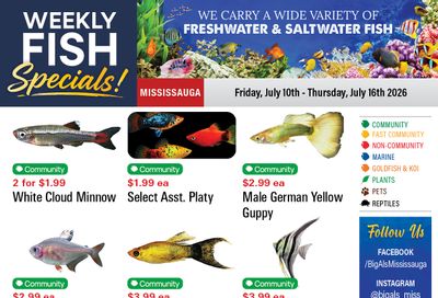 Big Al's (Mississauga) Weekly Specials July 10 to 16