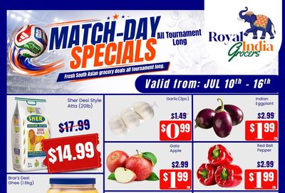 Royal India Grocers Flyer July 10 to 16