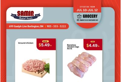 Samir Supermarket (Burlington) Flyer July 10 to 12