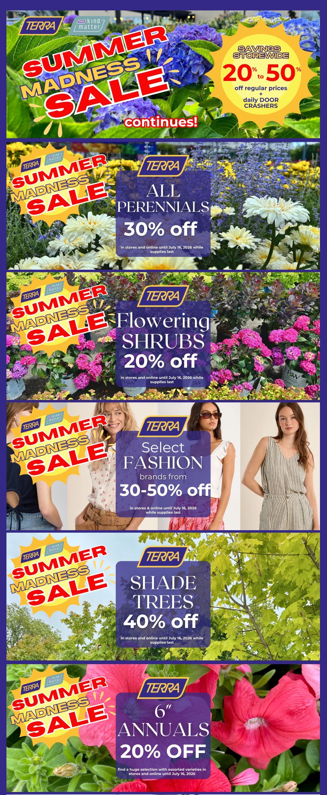 Terra Greenhouses Flyer July 10 to 16
