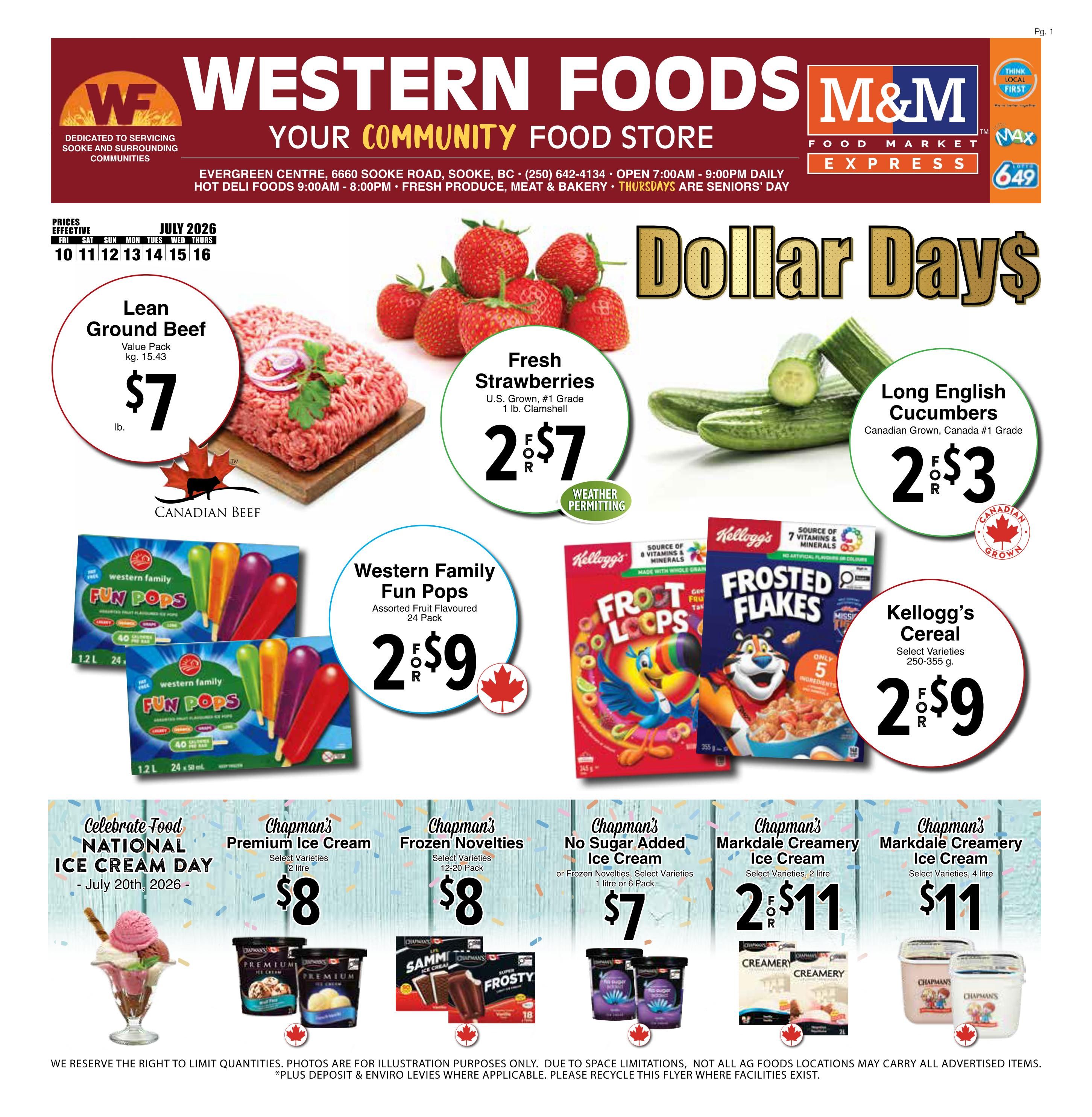 Western Foods Flyer July 10 to 16