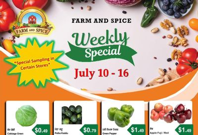 Farm And Spice Grocers Flyer July 10 to 16
