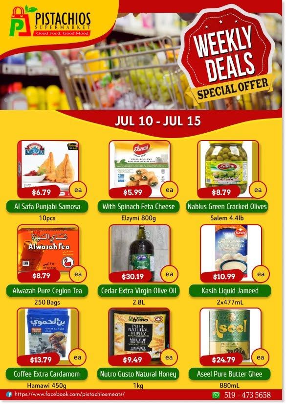 Pistachios Supermarket Flyer July 10 to 15