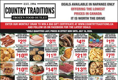 Country Traditions Flyer July 9 to 16