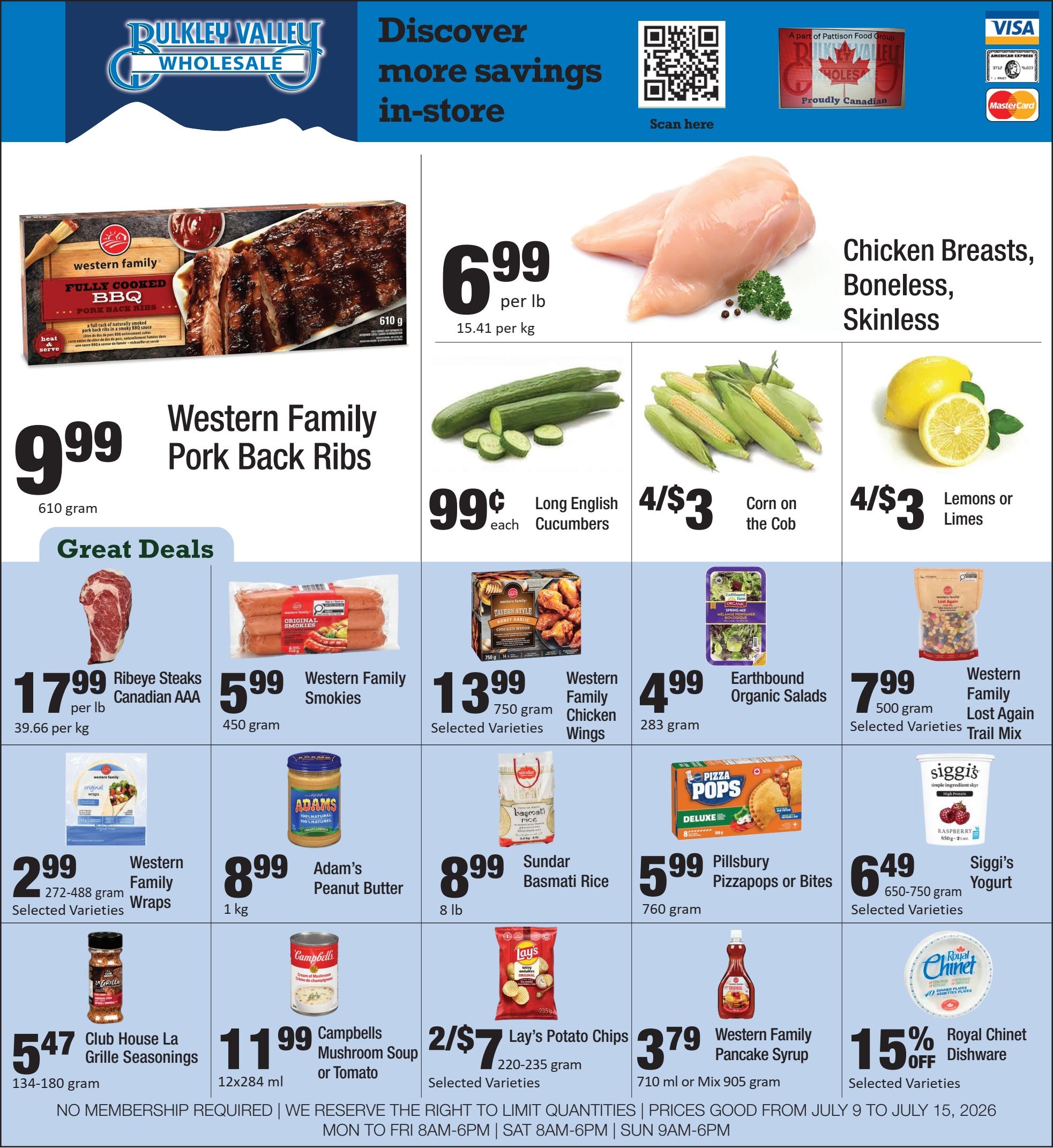 Bulkley Valley Wholesale Flyer July 9 to 15