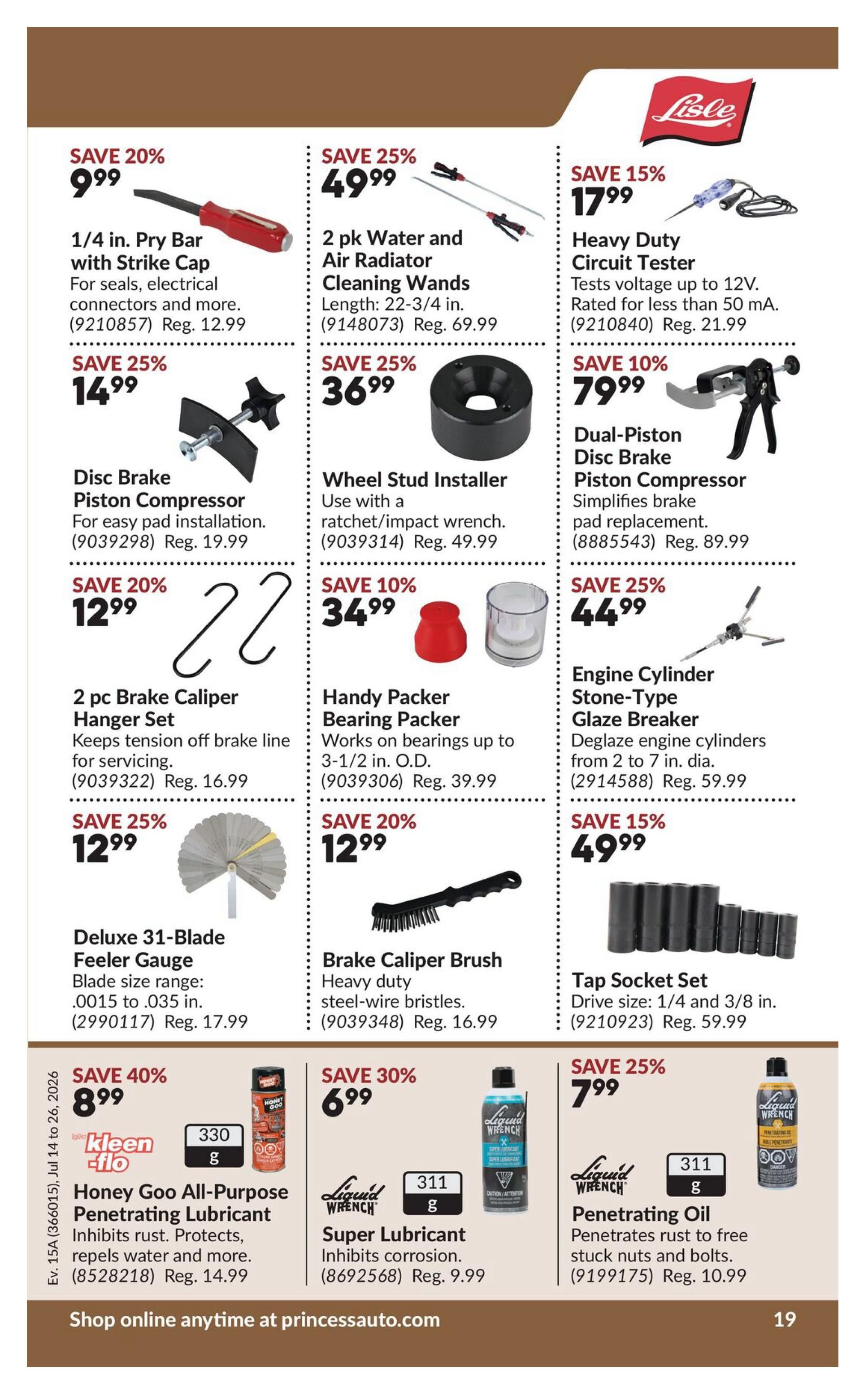 Princess Auto Flyer July 14 to 26