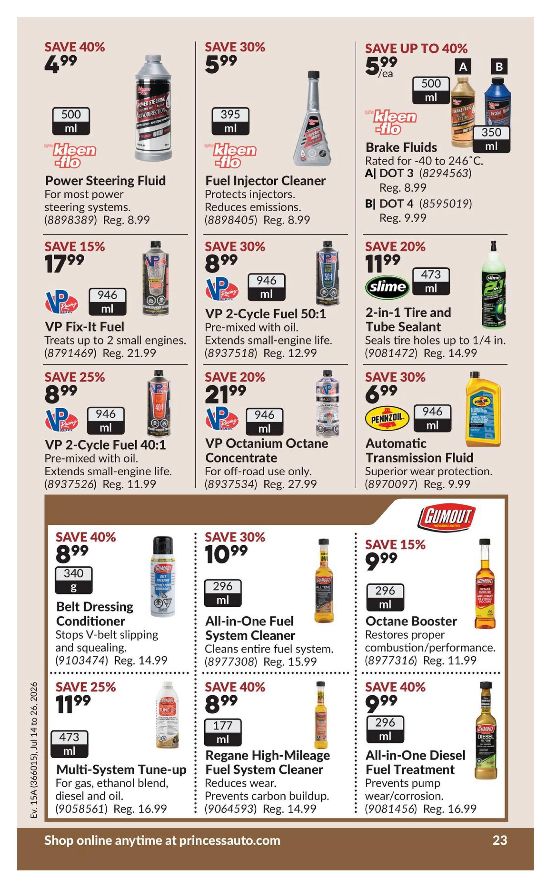 Princess Auto Flyer July 14 to 26