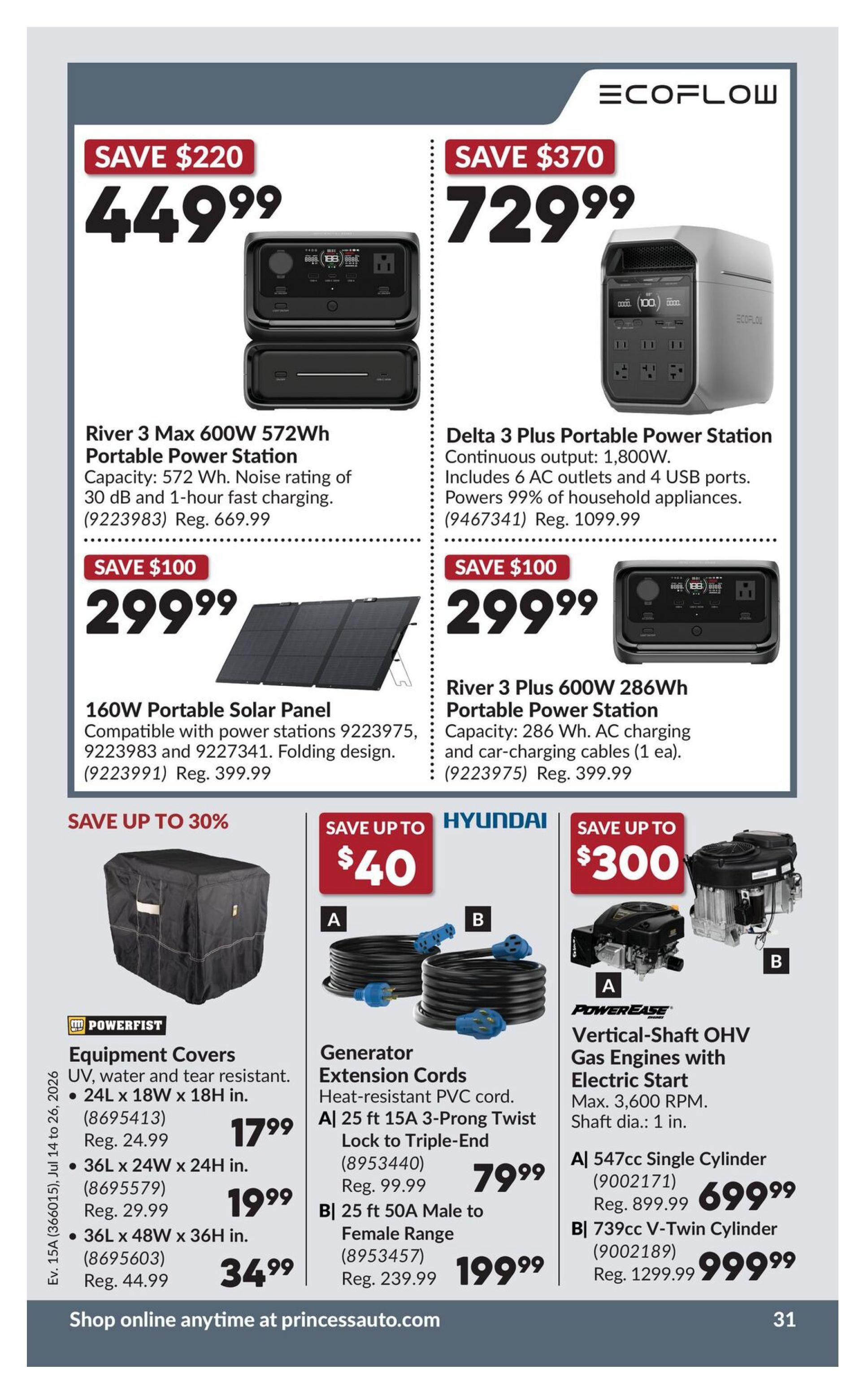 Princess Auto Flyer July 14 to 26
