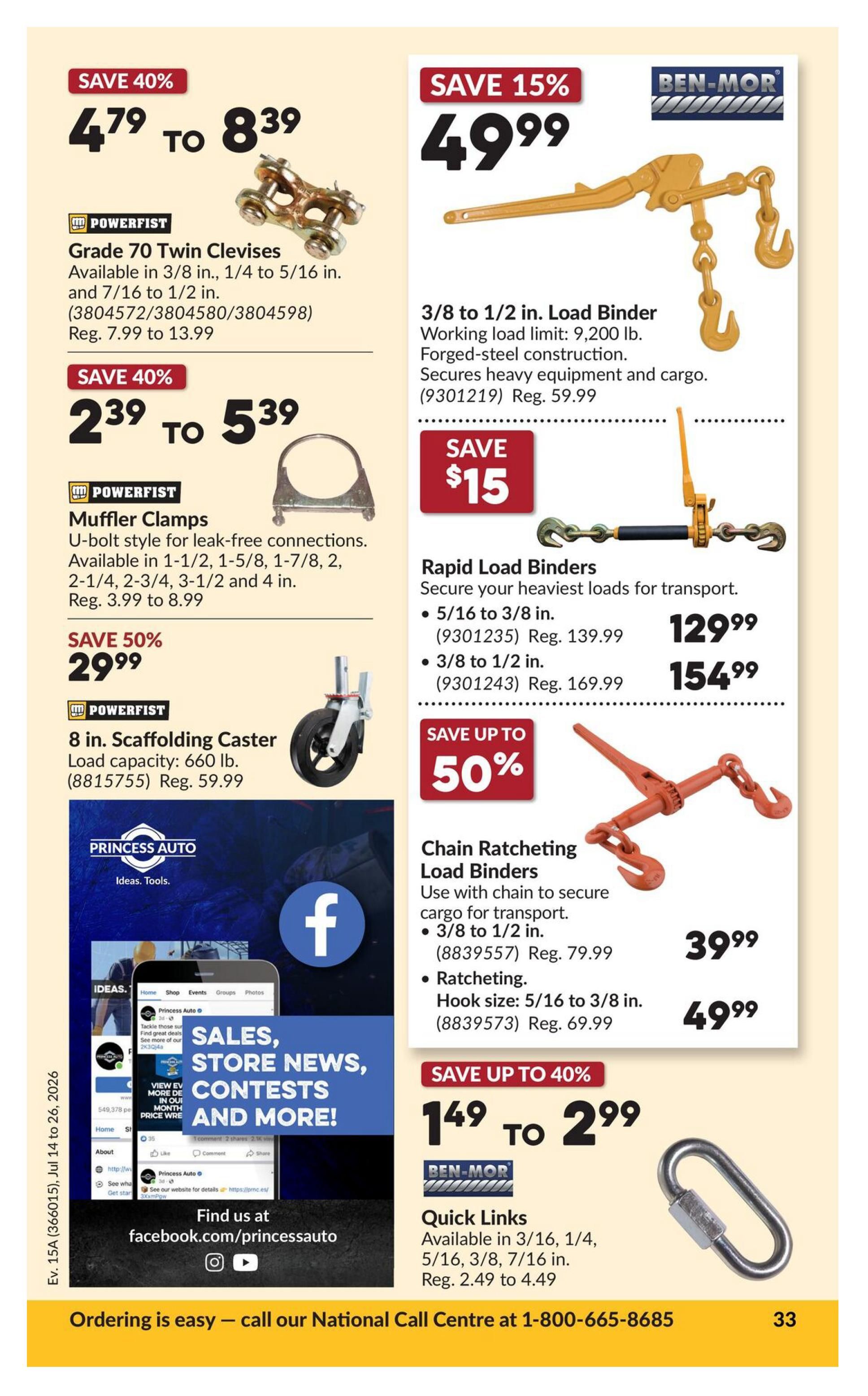 Princess Auto Flyer July 14 to 26