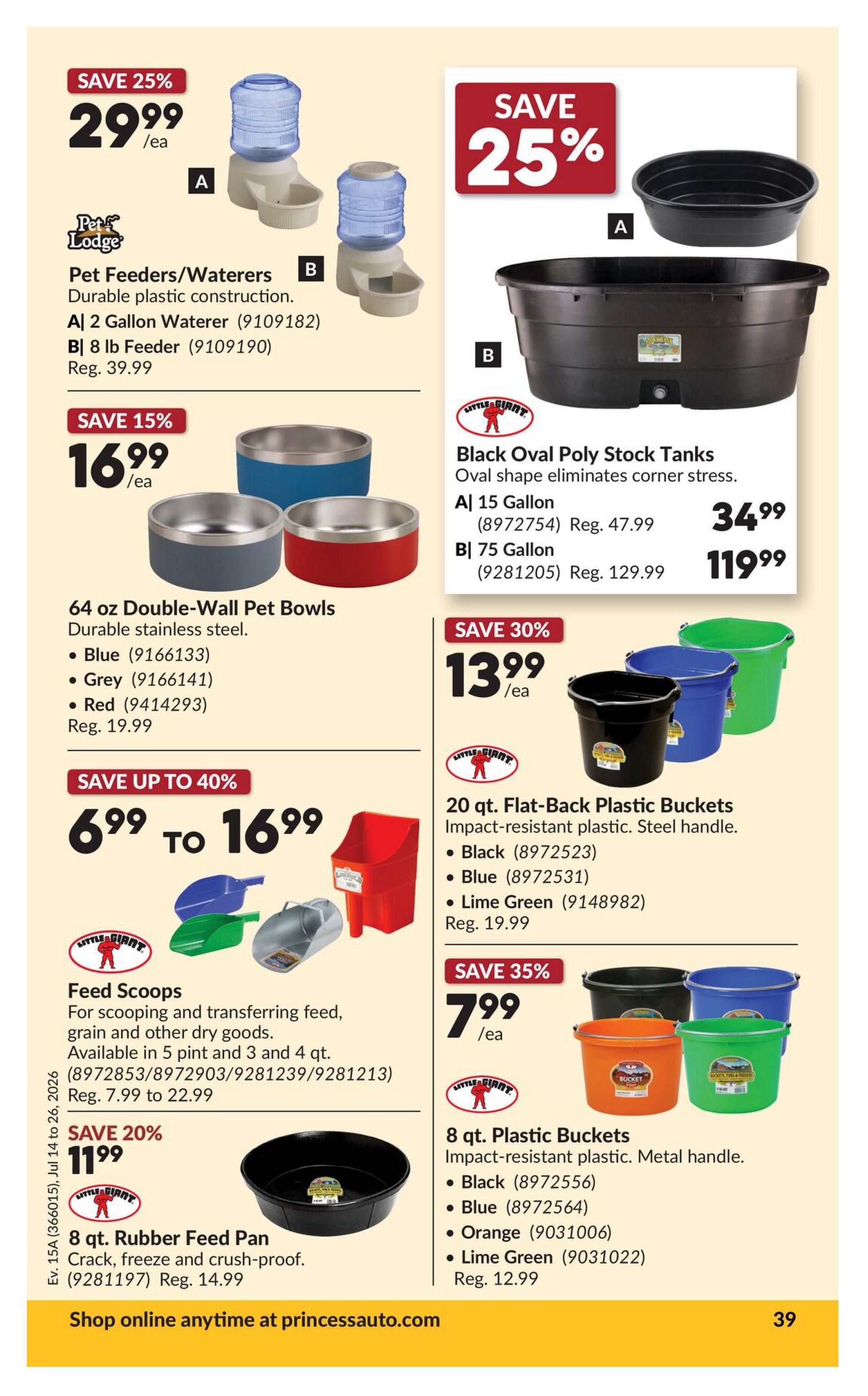 Princess Auto Flyer July 14 to 26