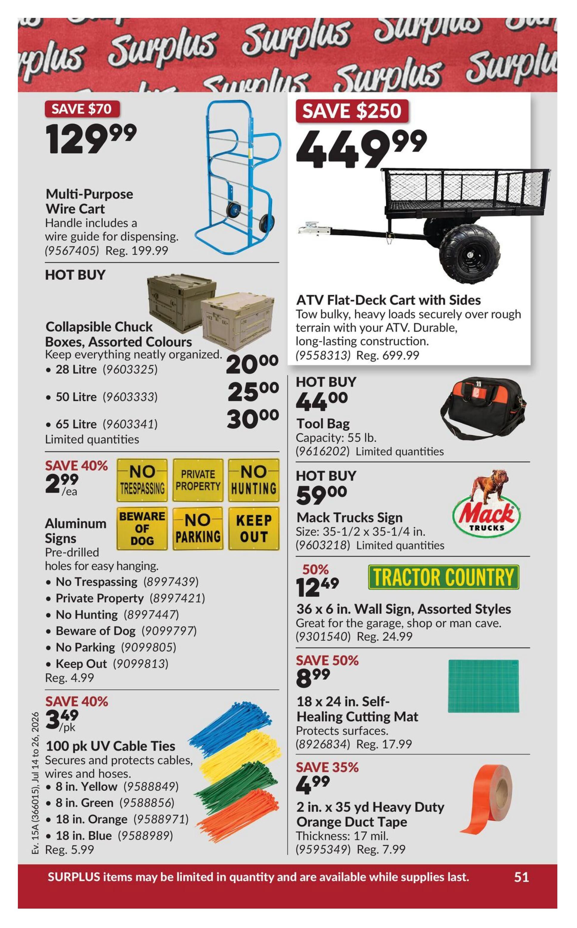Princess Auto Flyer July 14 to 26