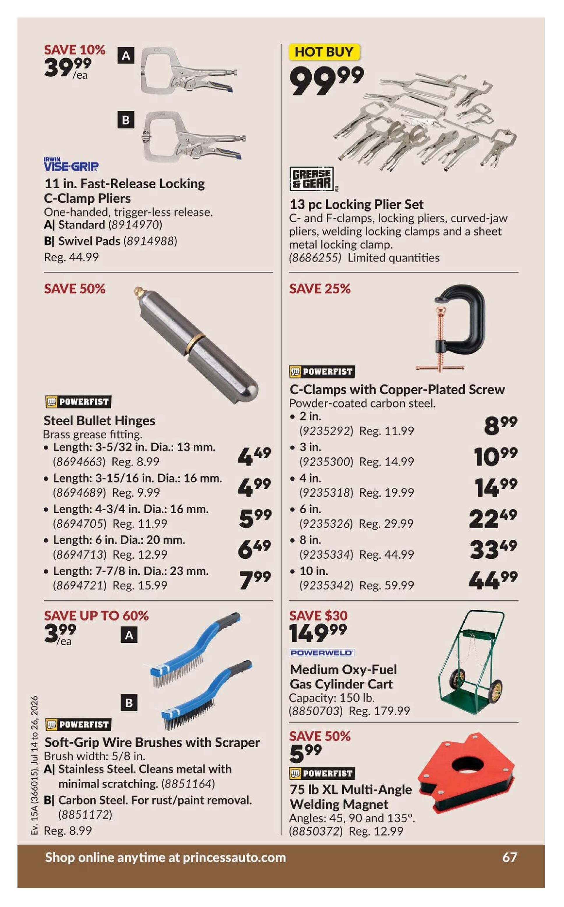 Princess Auto Flyer July 14 to 26