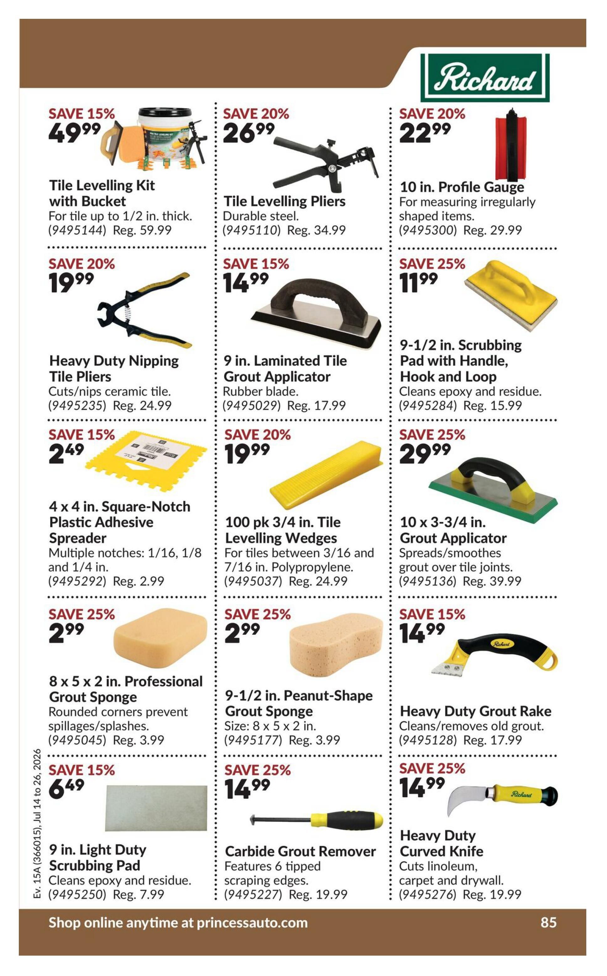 Princess Auto Flyer July 14 to 26