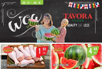 Tavora Foods Flyer July 13 to 19