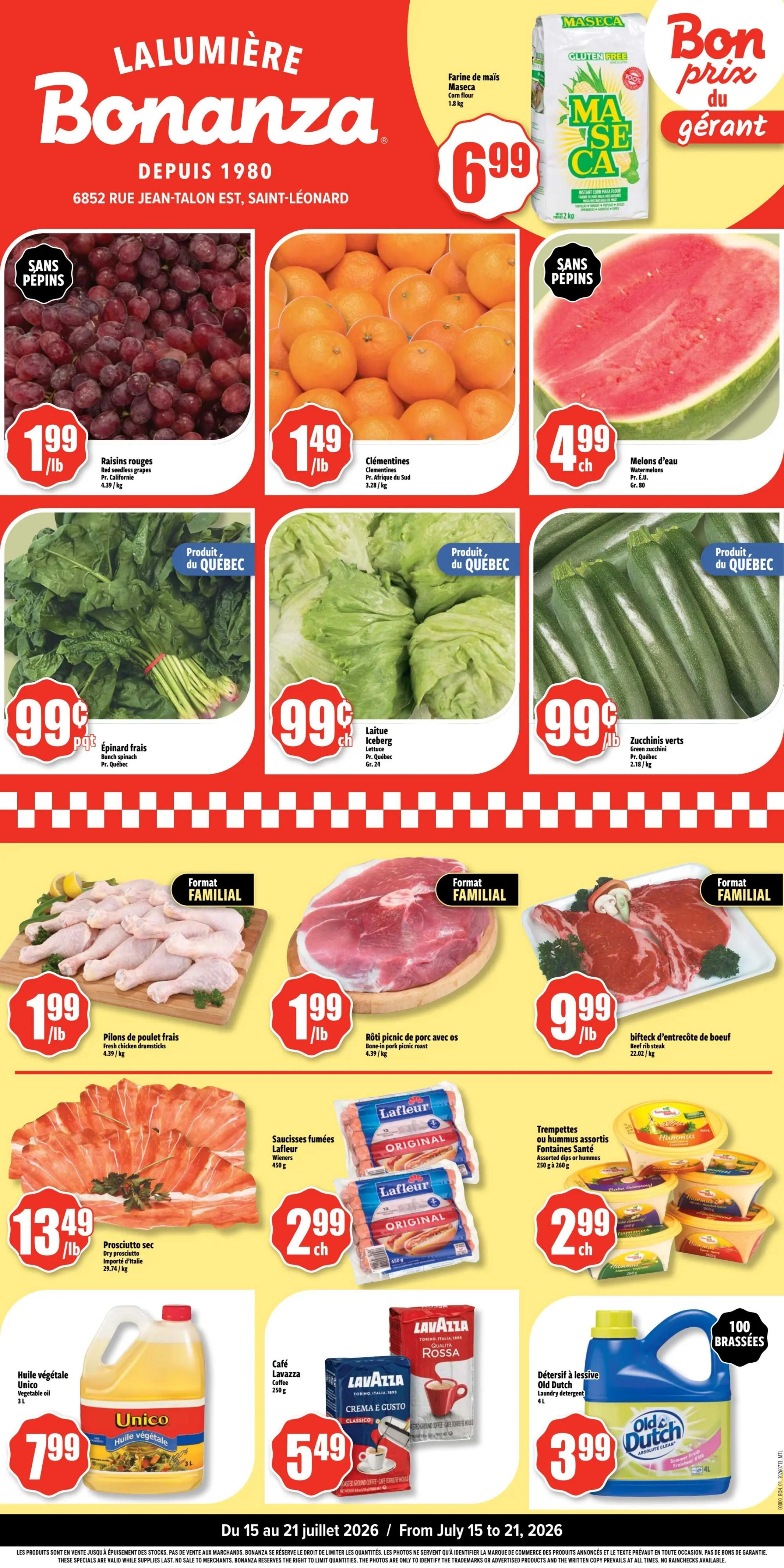 Bonanza Flyer July 15 to 21
