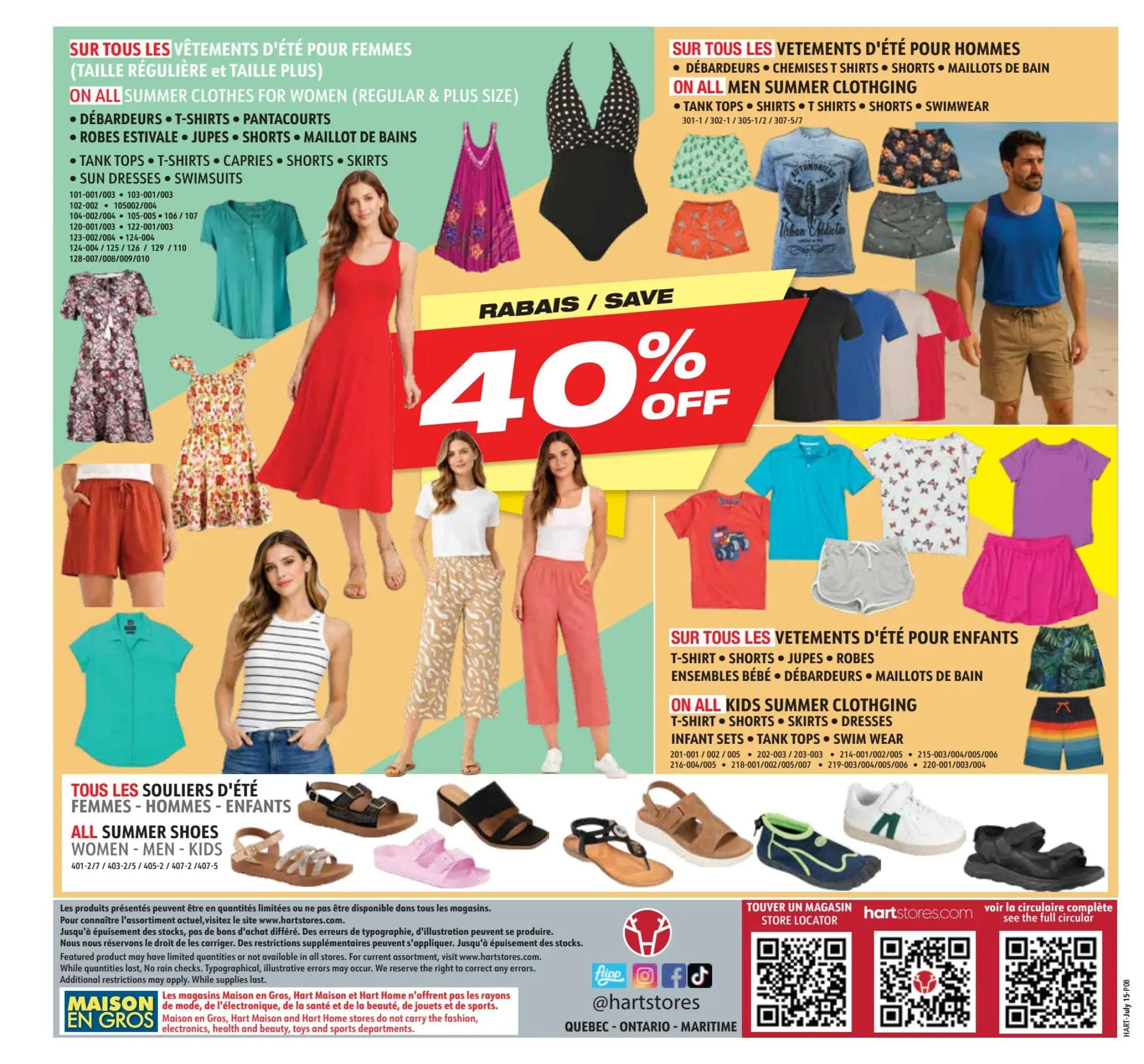 Hart Stores Flyer July 15 to 28