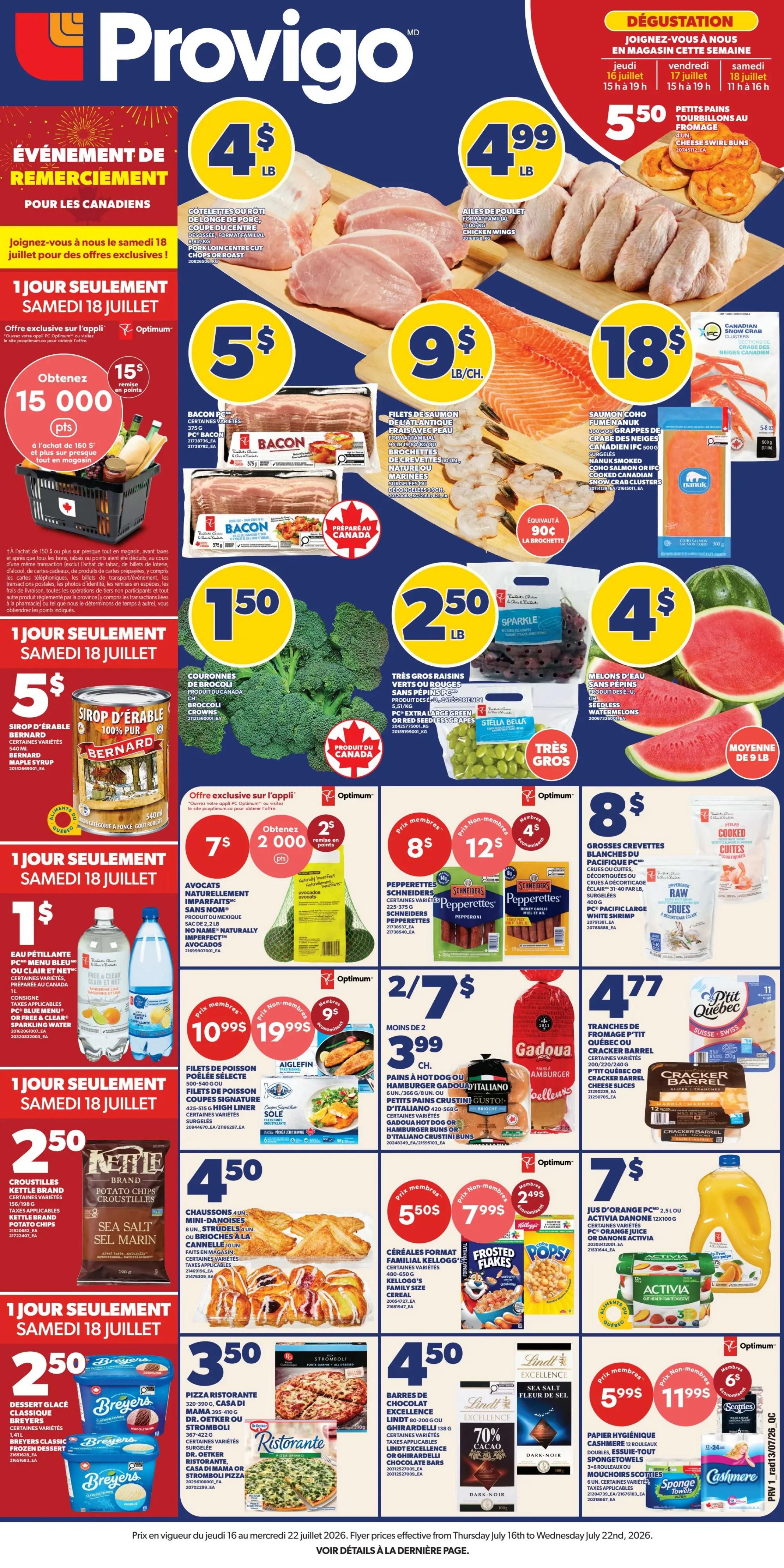 Provigo Flyer July 16 to 22