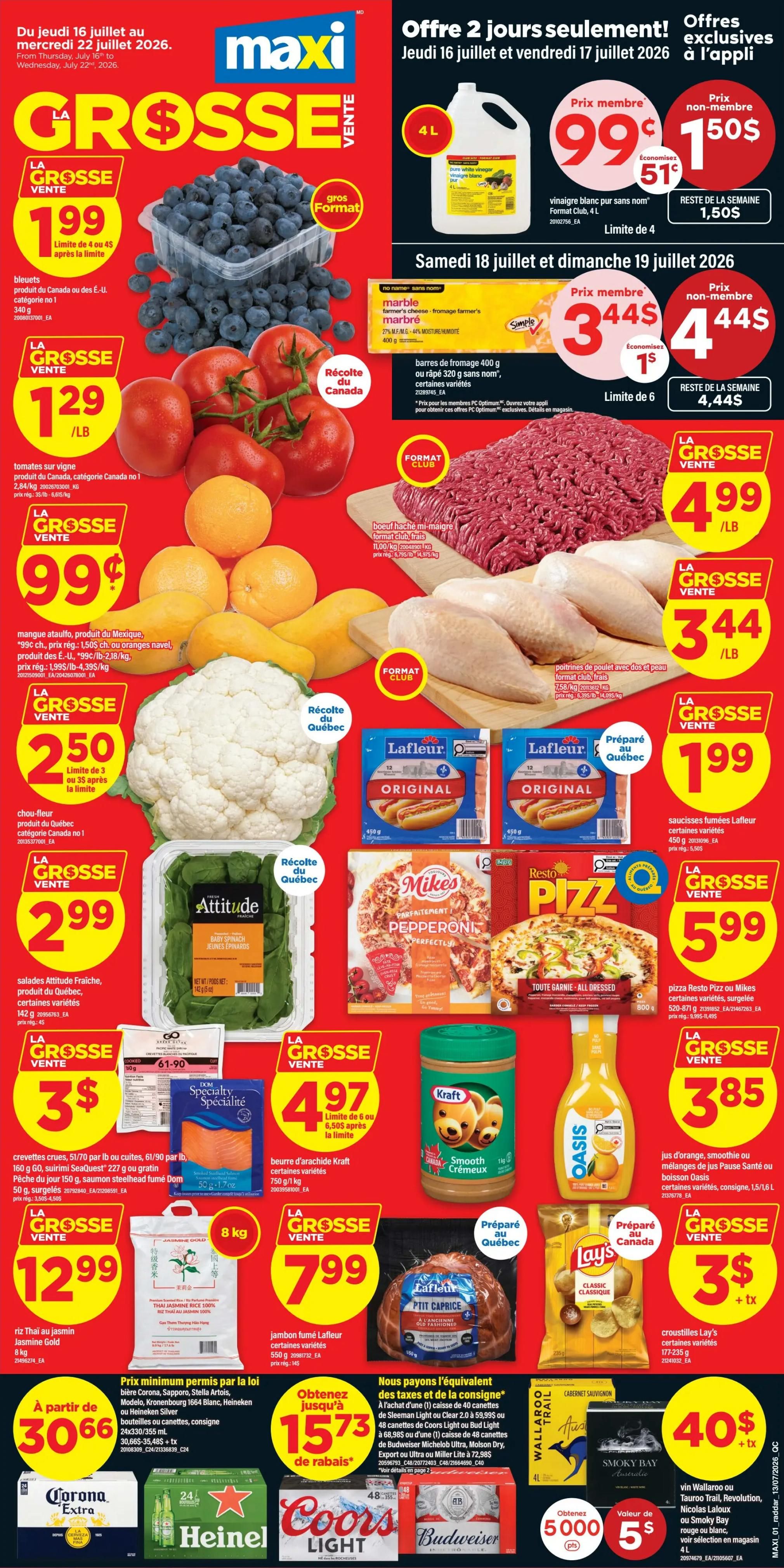 Maxi Flyer July 16 to 22
