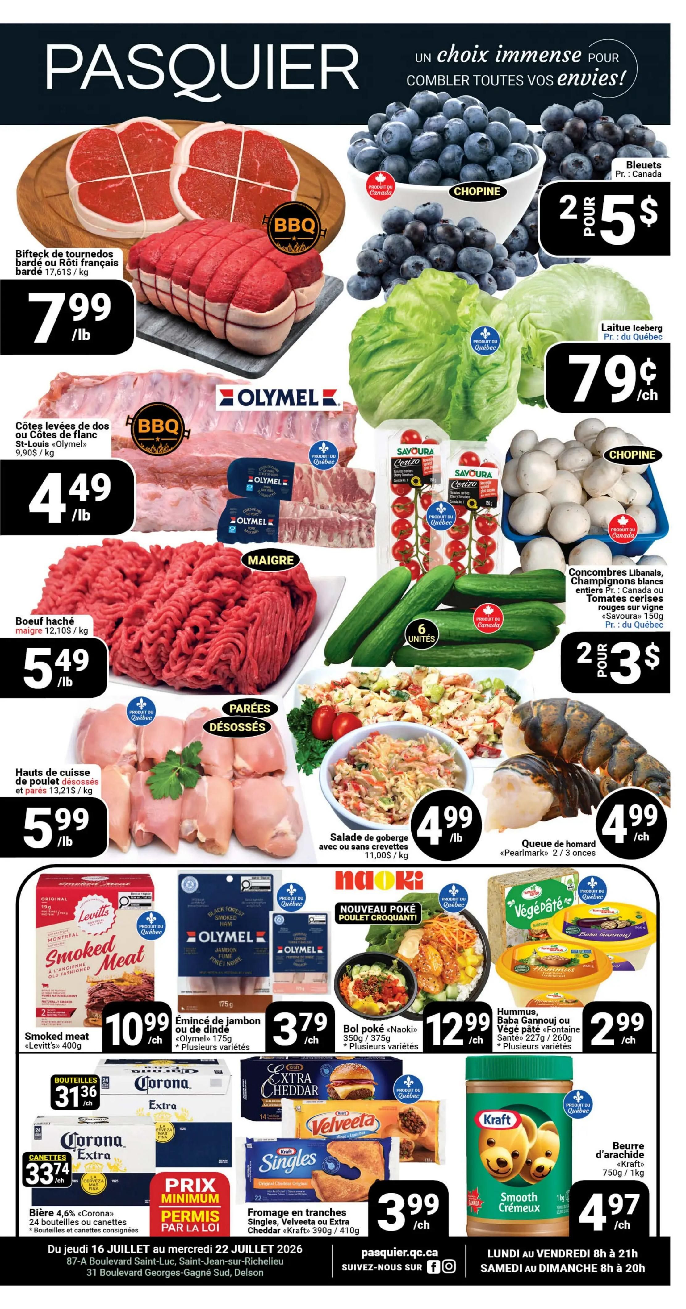 Pasquier Flyer July 16 to 22