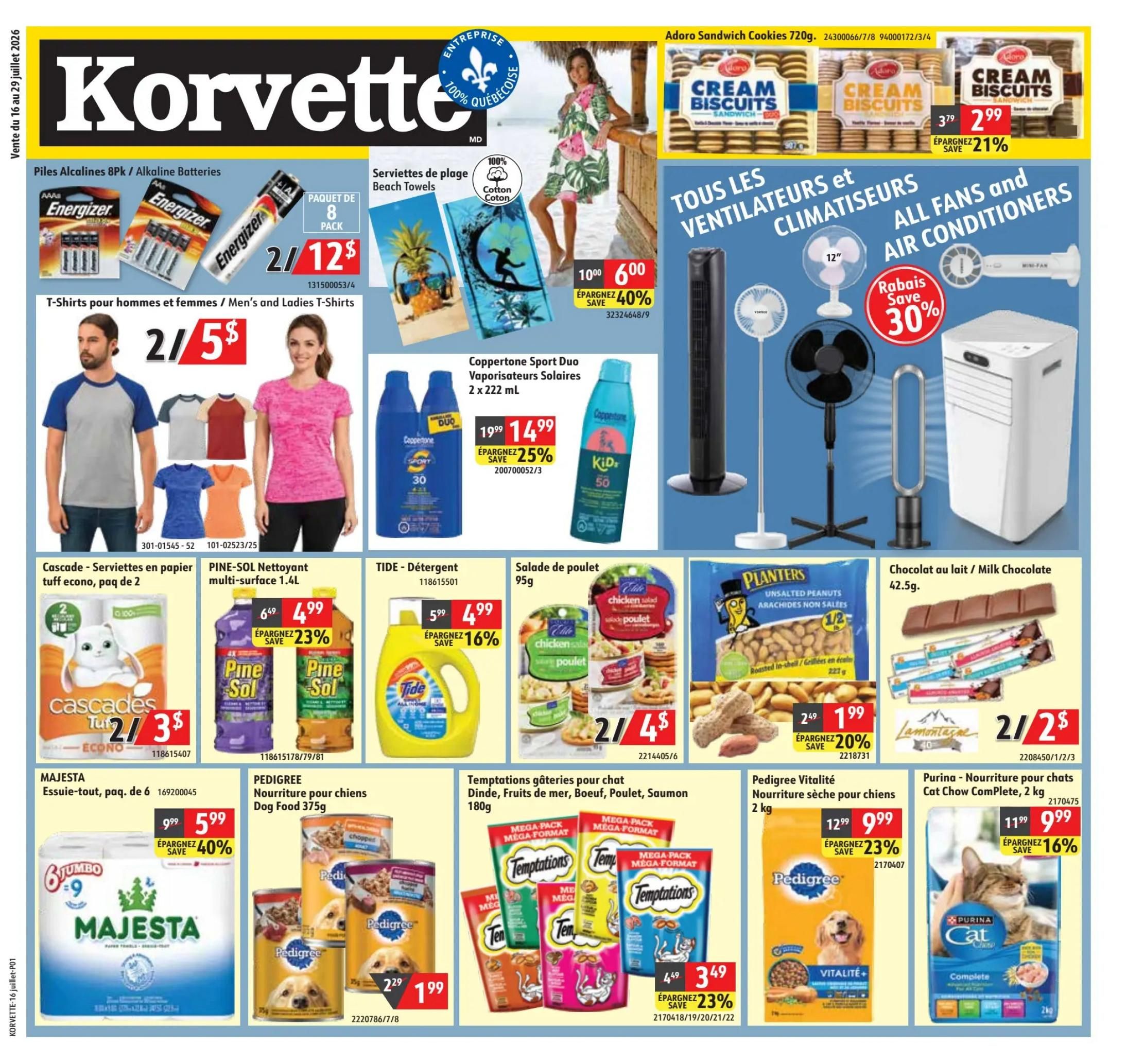 Korvette Flyer July 16 to 29