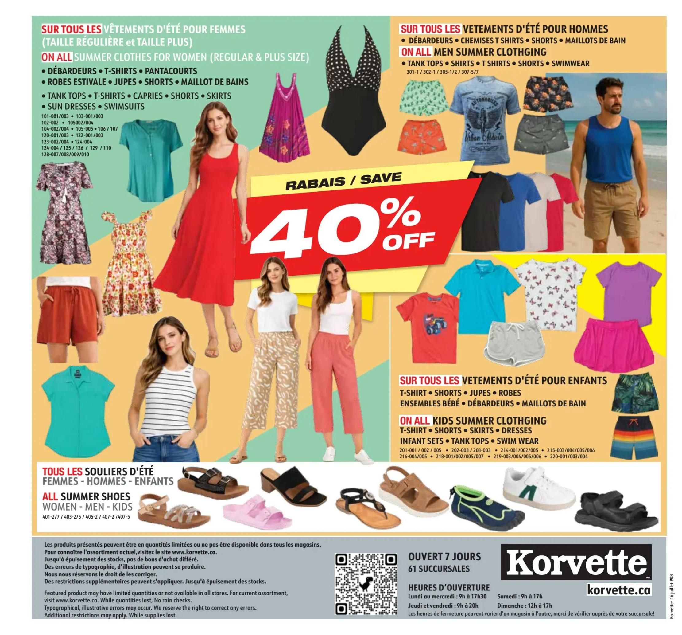 Korvette Flyer July 16 to 29
