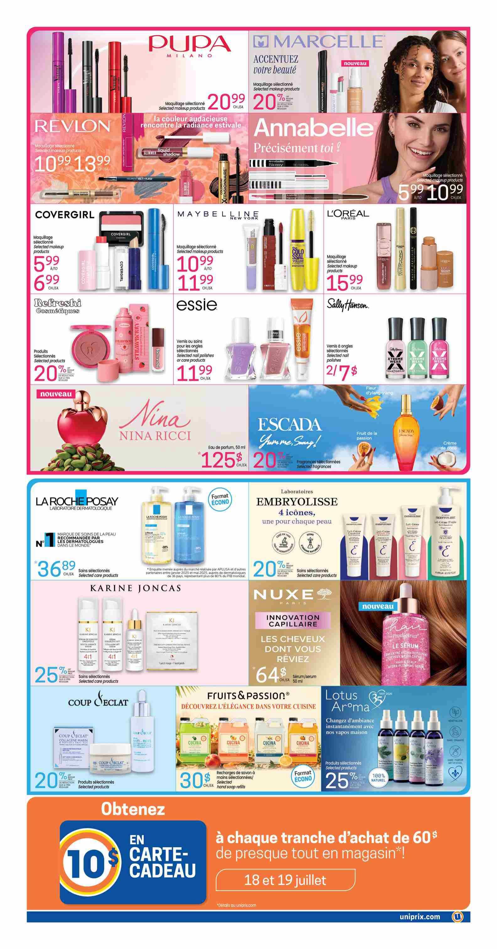 Uniprix Flyer July 16 to 22