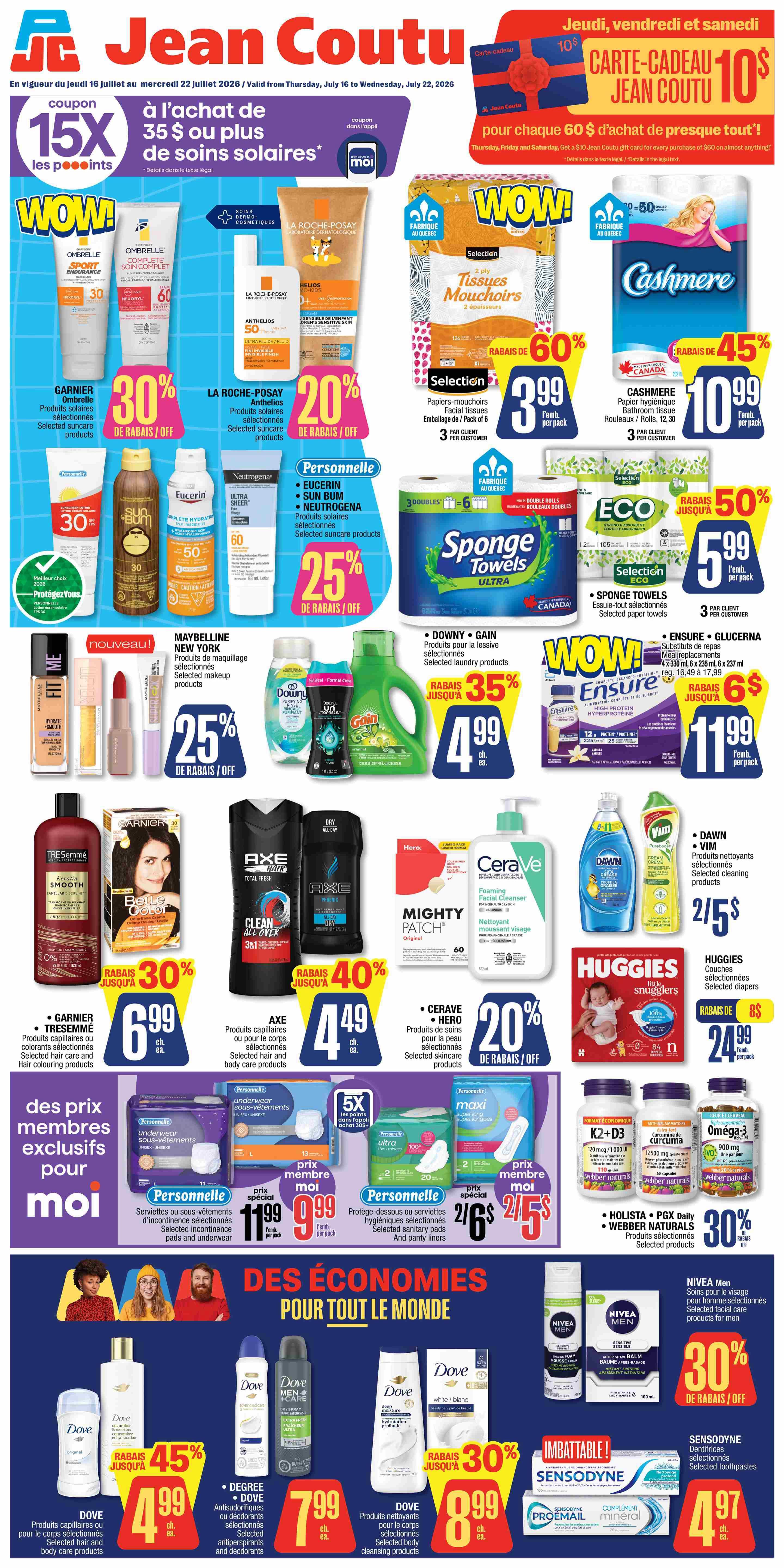 Jean Coutu Flyer July 16 to 22