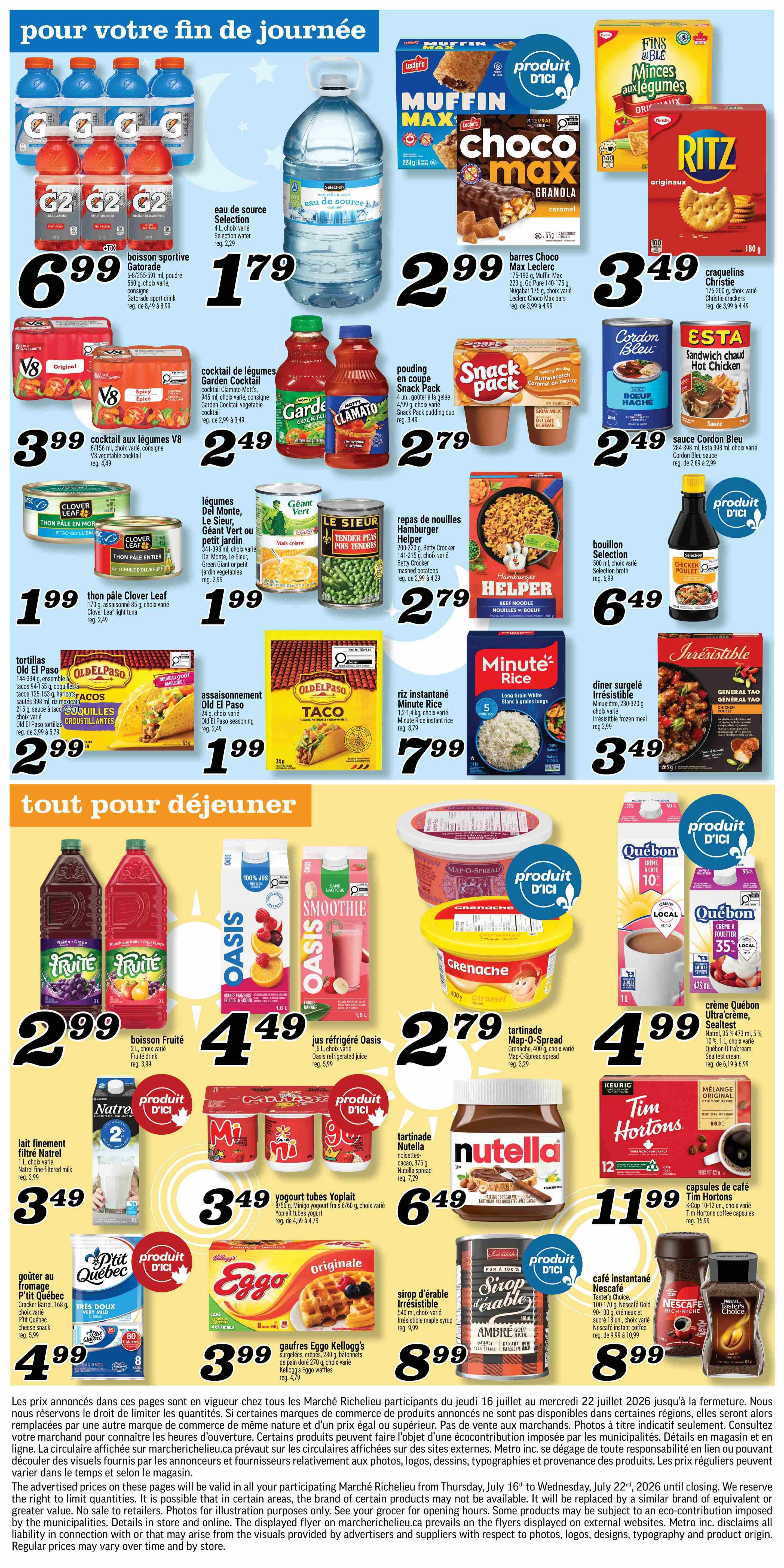 Marche Richelieu Flyer July 16 to 22