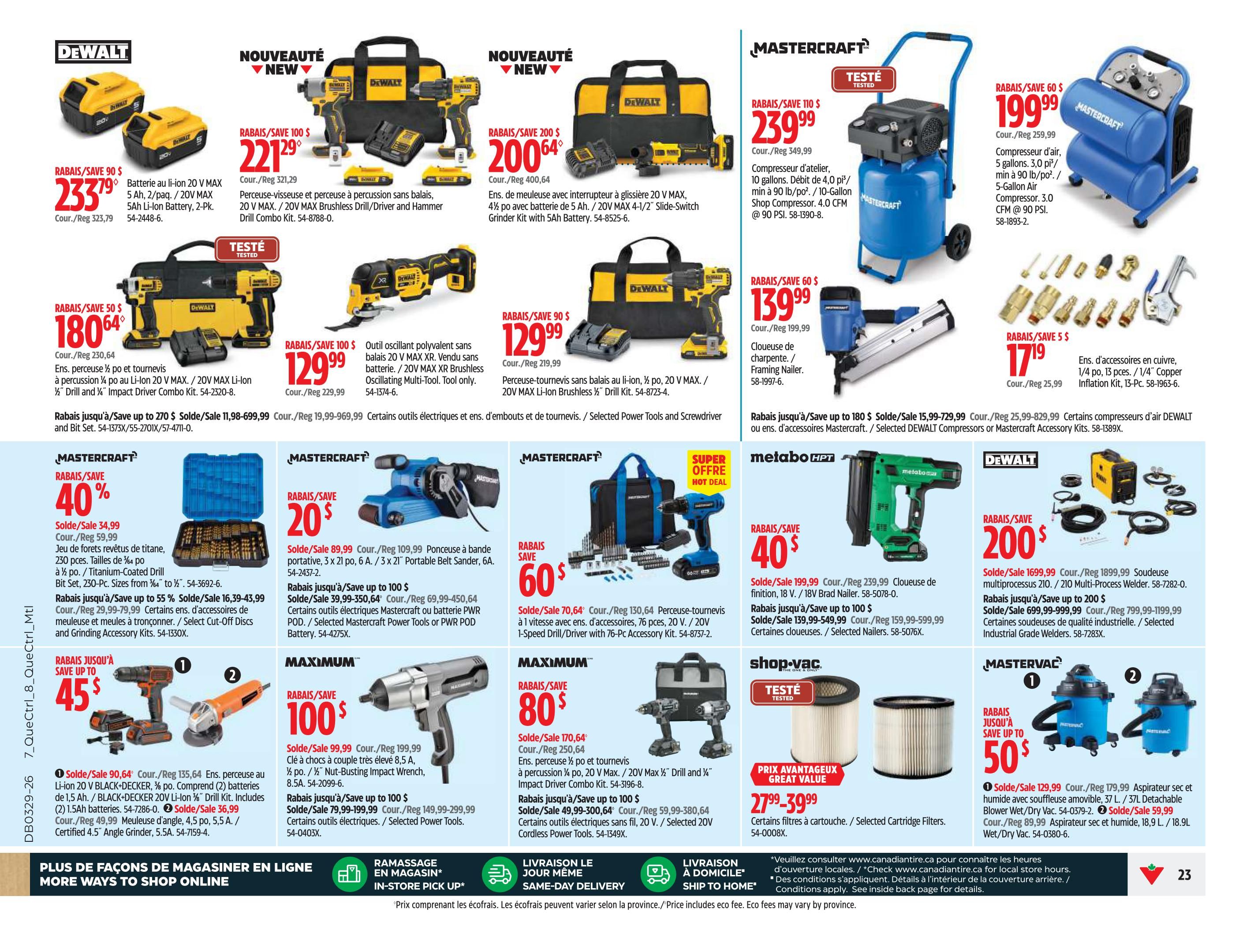 Canadian Tire (QC) Flyer July 16 to 22