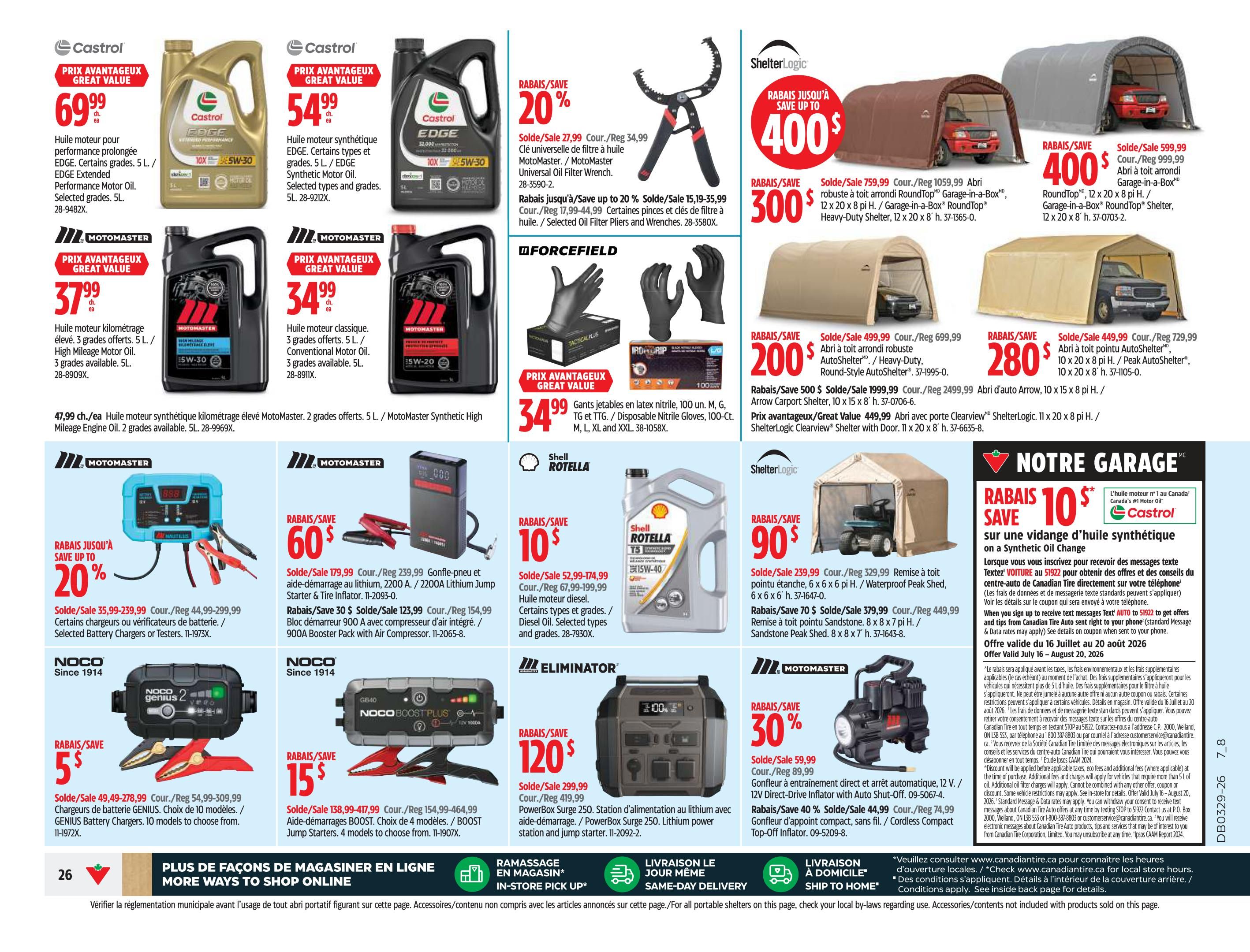 Canadian Tire (QC) Flyer July 16 to 22