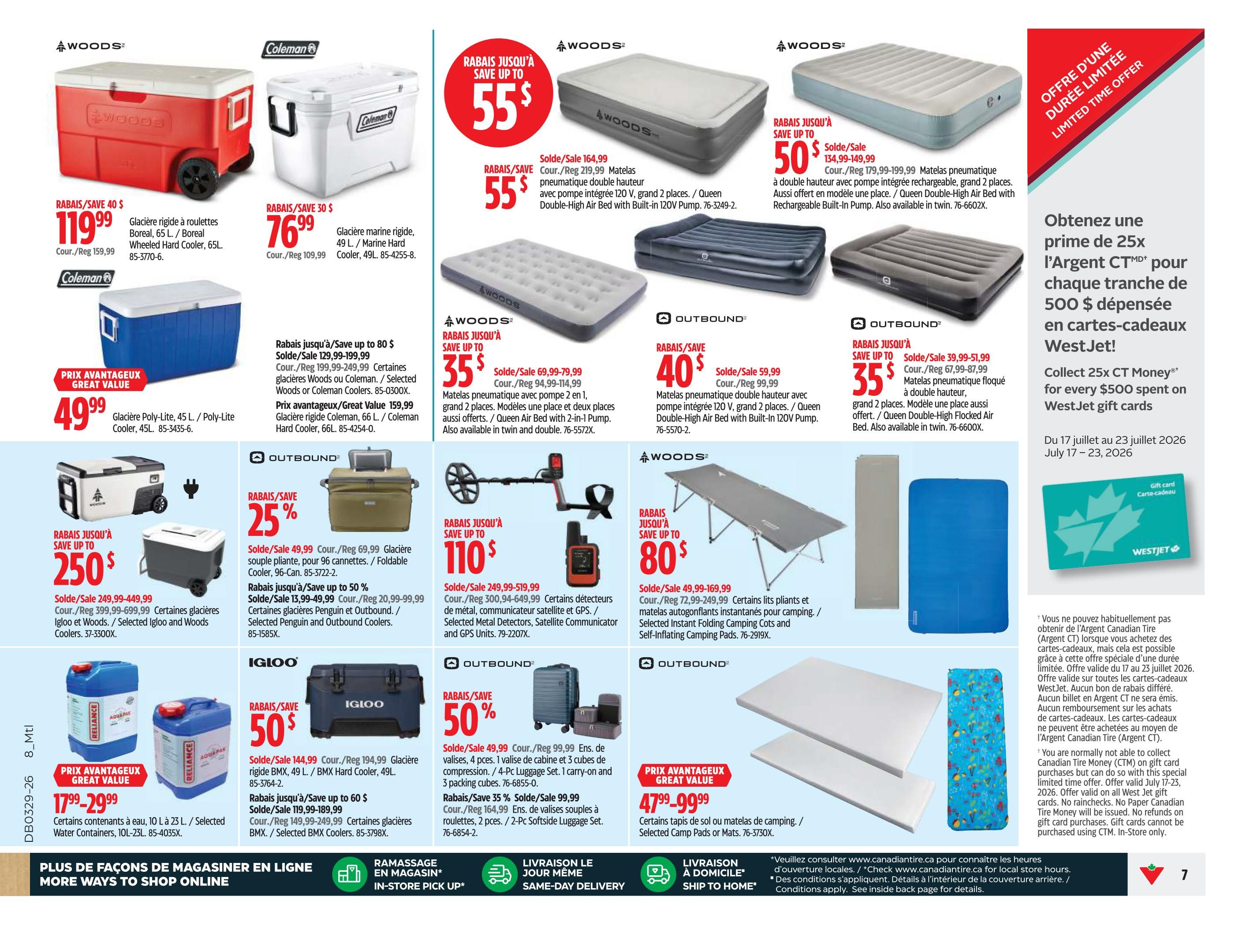 Canadian Tire (QC) Flyer July 16 to 22