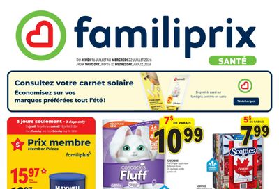 Familiprix Sante Flyer July 16 to 22