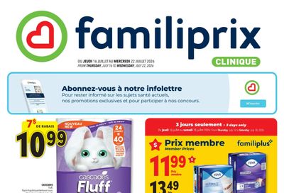 Familiprix Clinique Flyer July 16 to 22