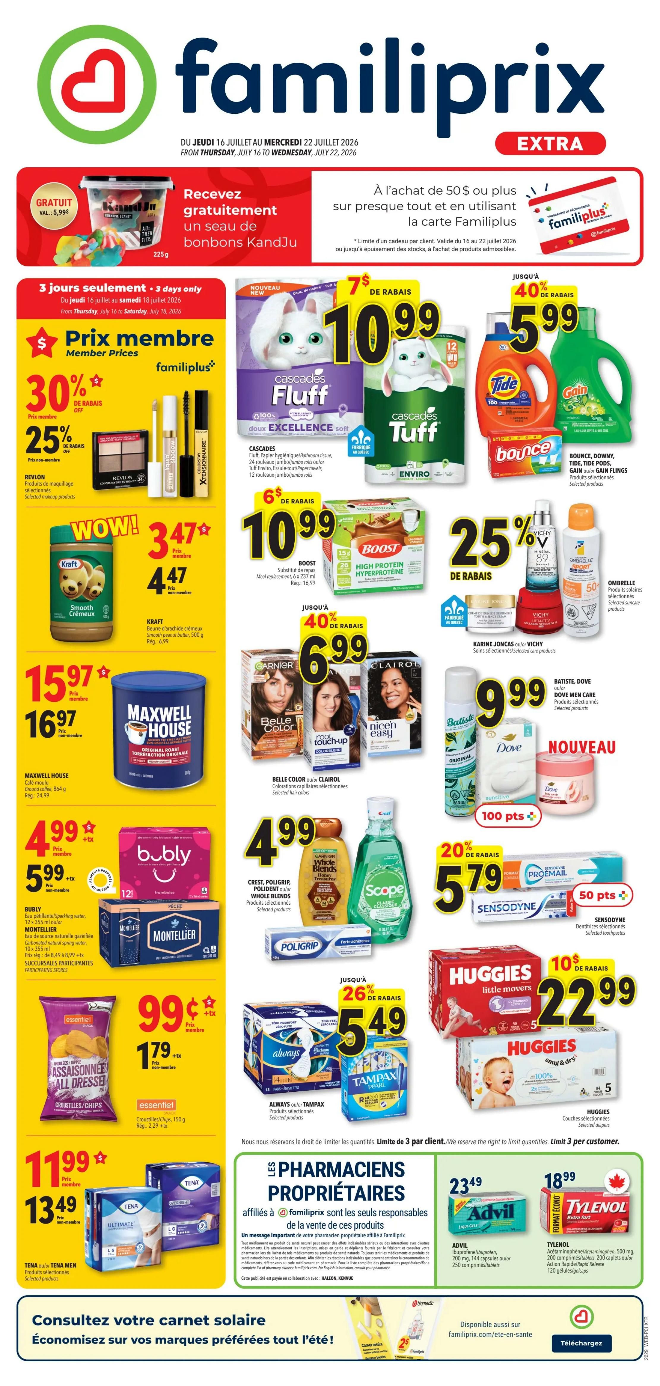 Familiprix Extra Flyer July 16 to 22
