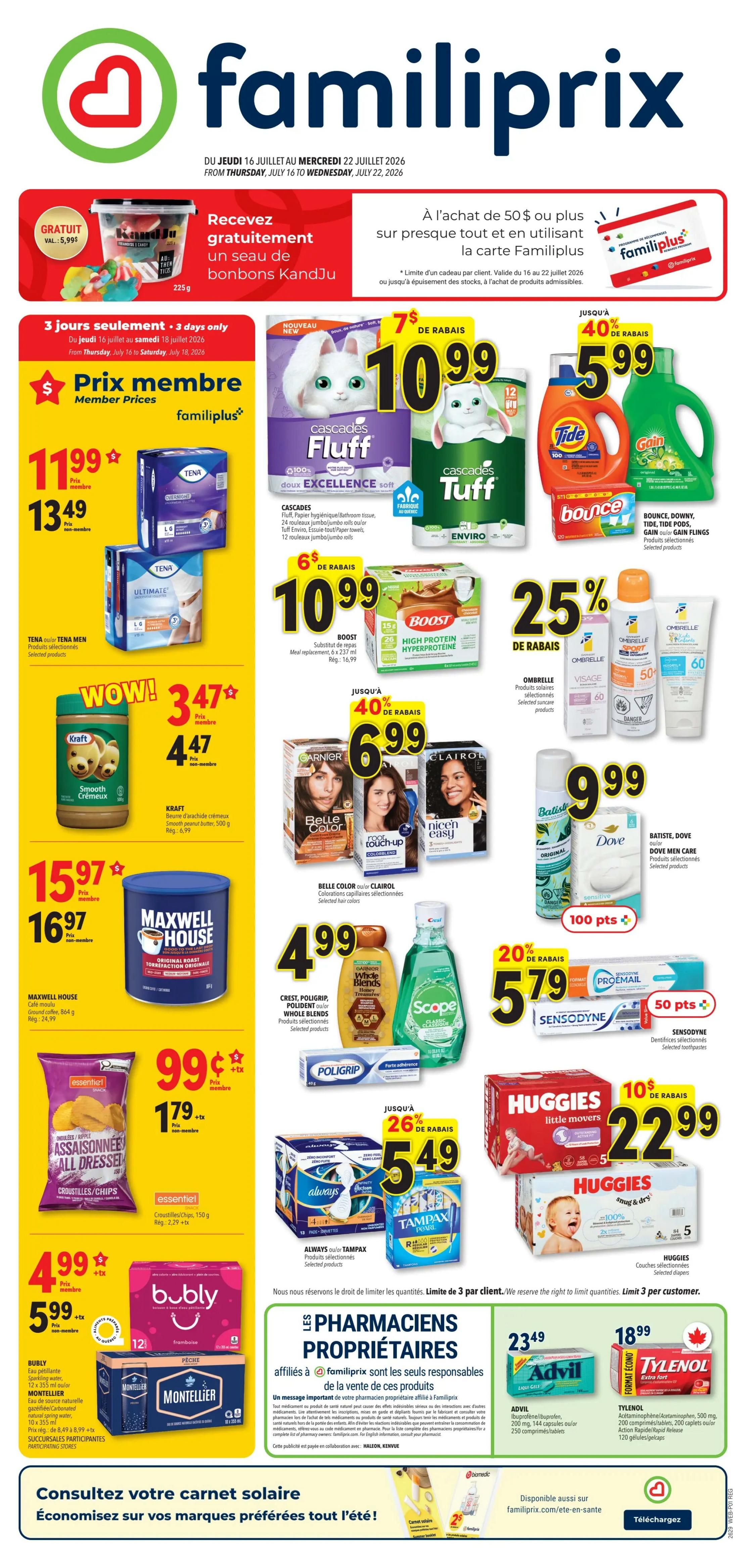 Familiprix Flyer July 16 to 22