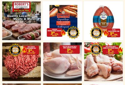 Robert's Quality Fresh Meats Flyer July 13 to 20