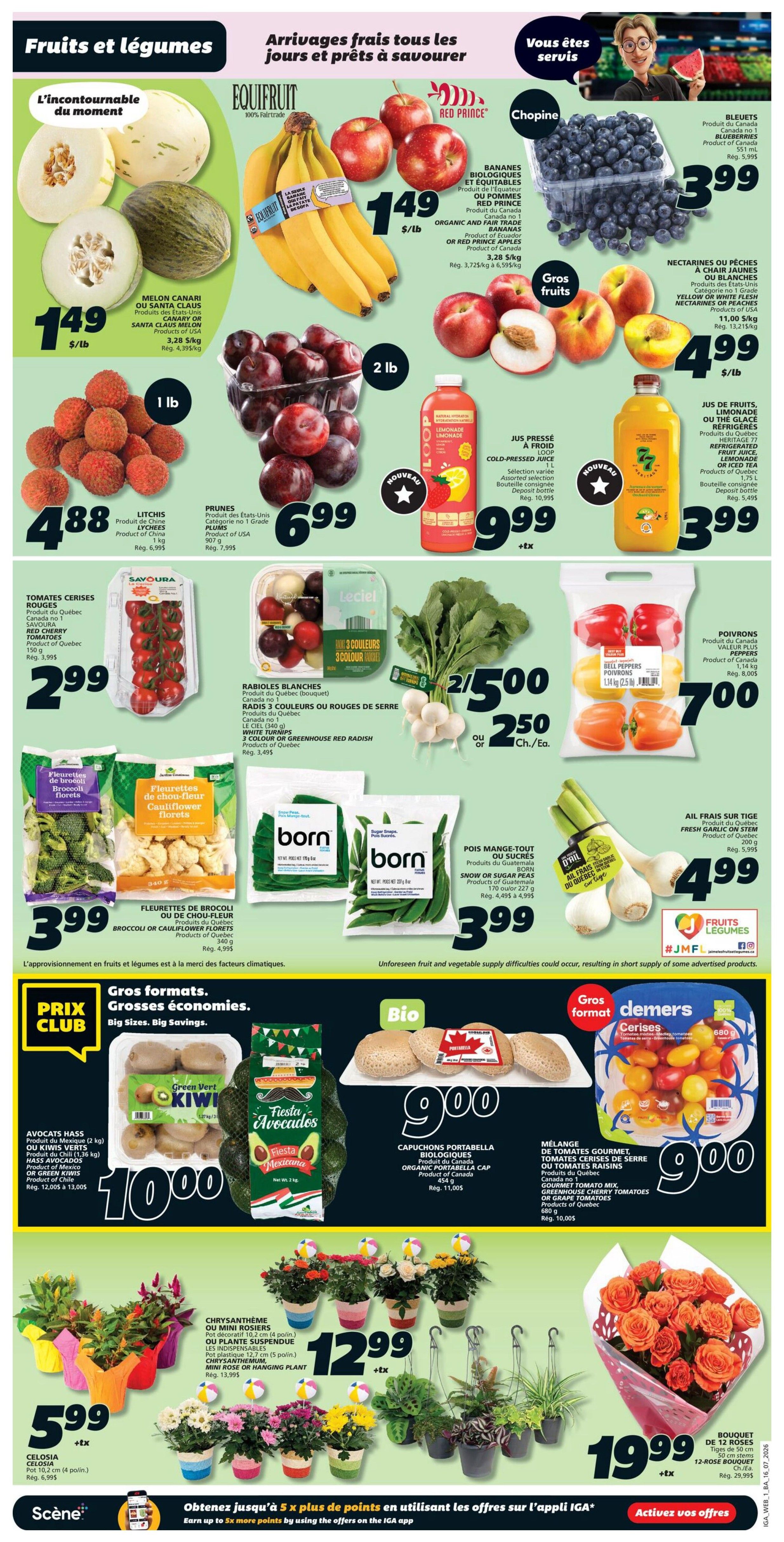 IGA (NB) Flyer July 16 to 22