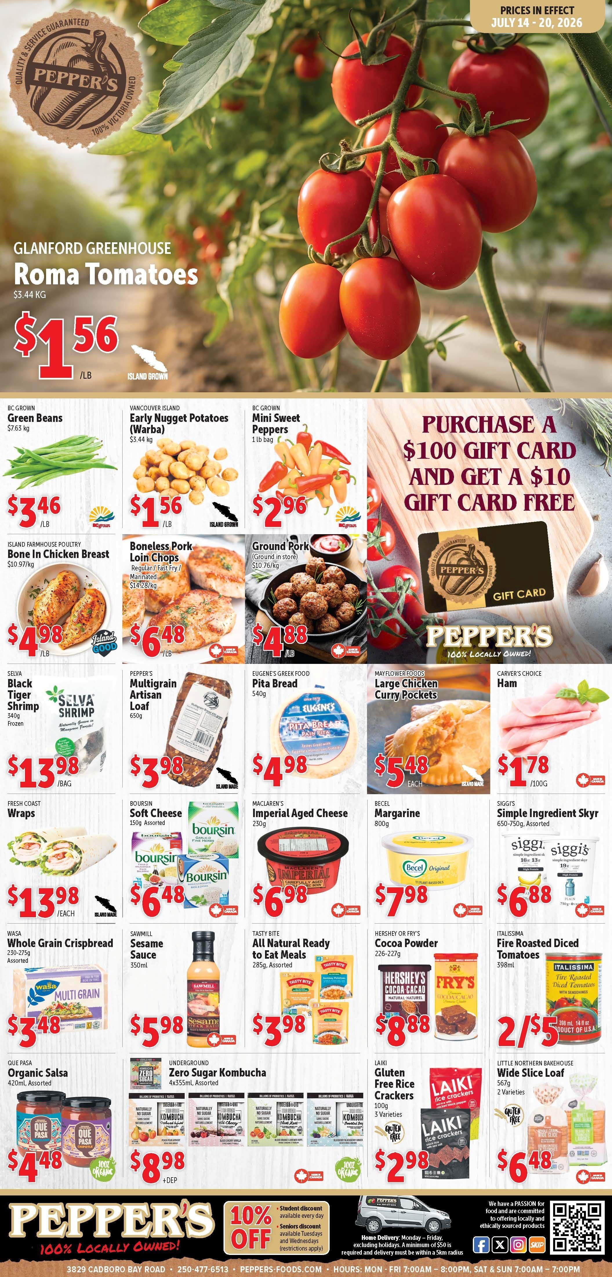 Pepper's Foods Flyer July 14 to 20