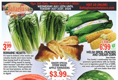 Battaglia's Marketplace Flyer July 15 to 21