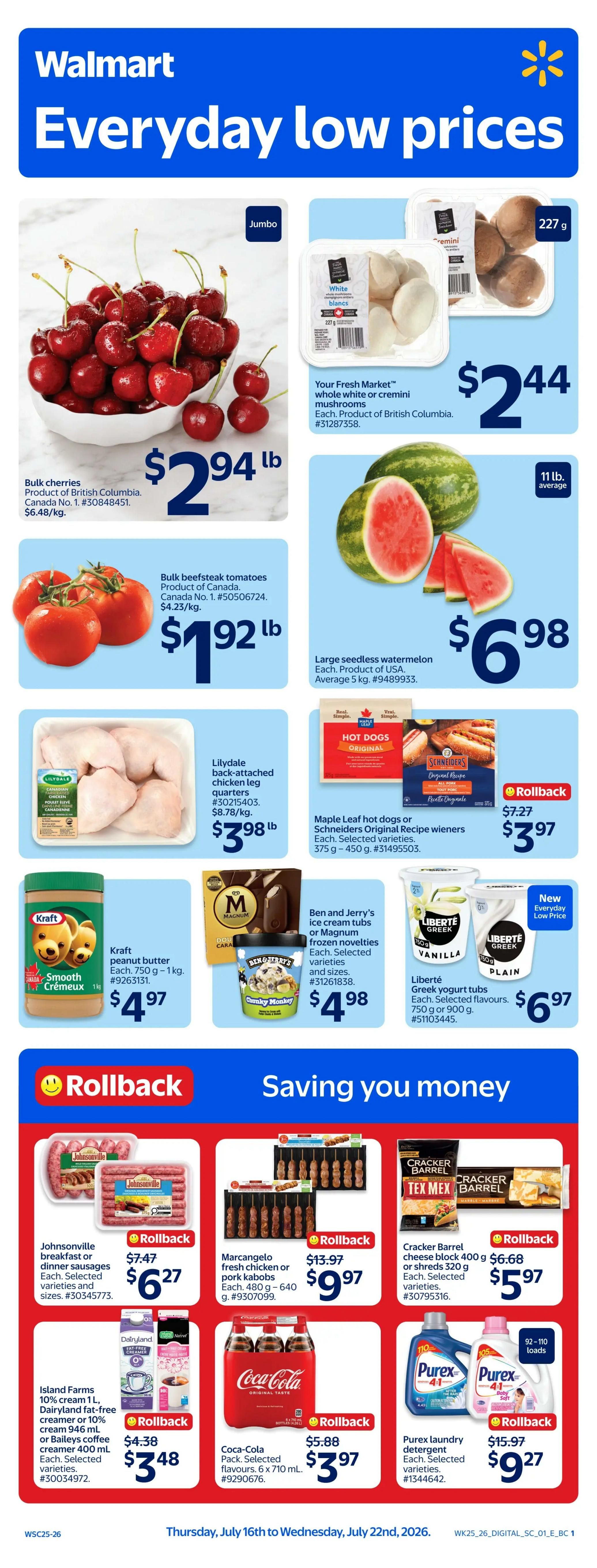 Walmart (West) Flyer July 16 to 22