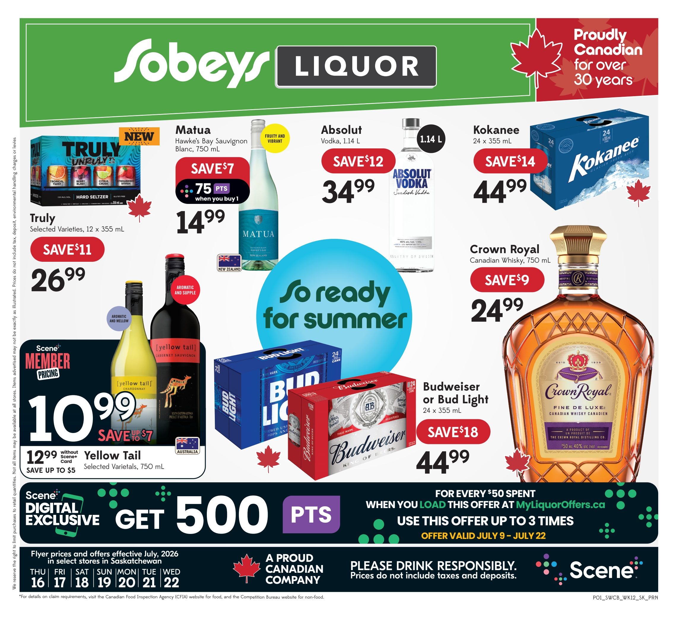 Sobeys (SK) SWCB Flyer July 16 to 22