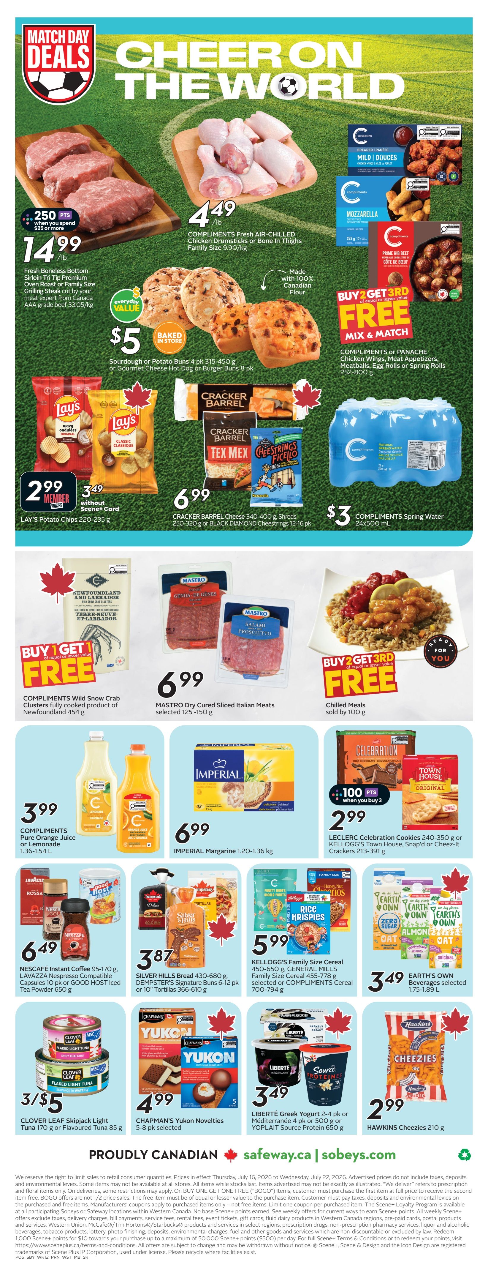 Sobeys/Safeway (SK & MB) Flyer July 16 to 22