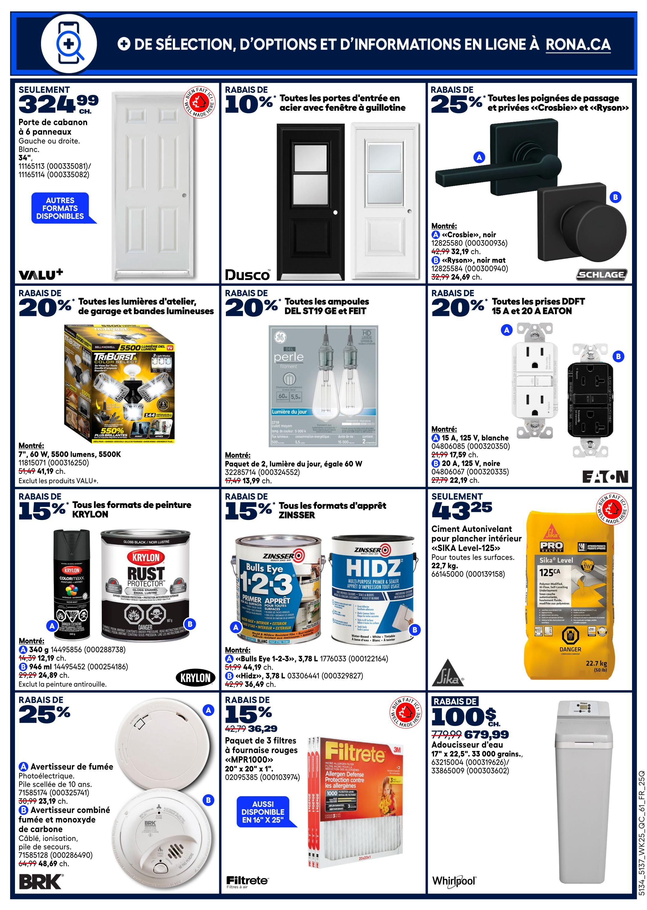 Rona & Rona+ (QC) Flyer July 16 to 29