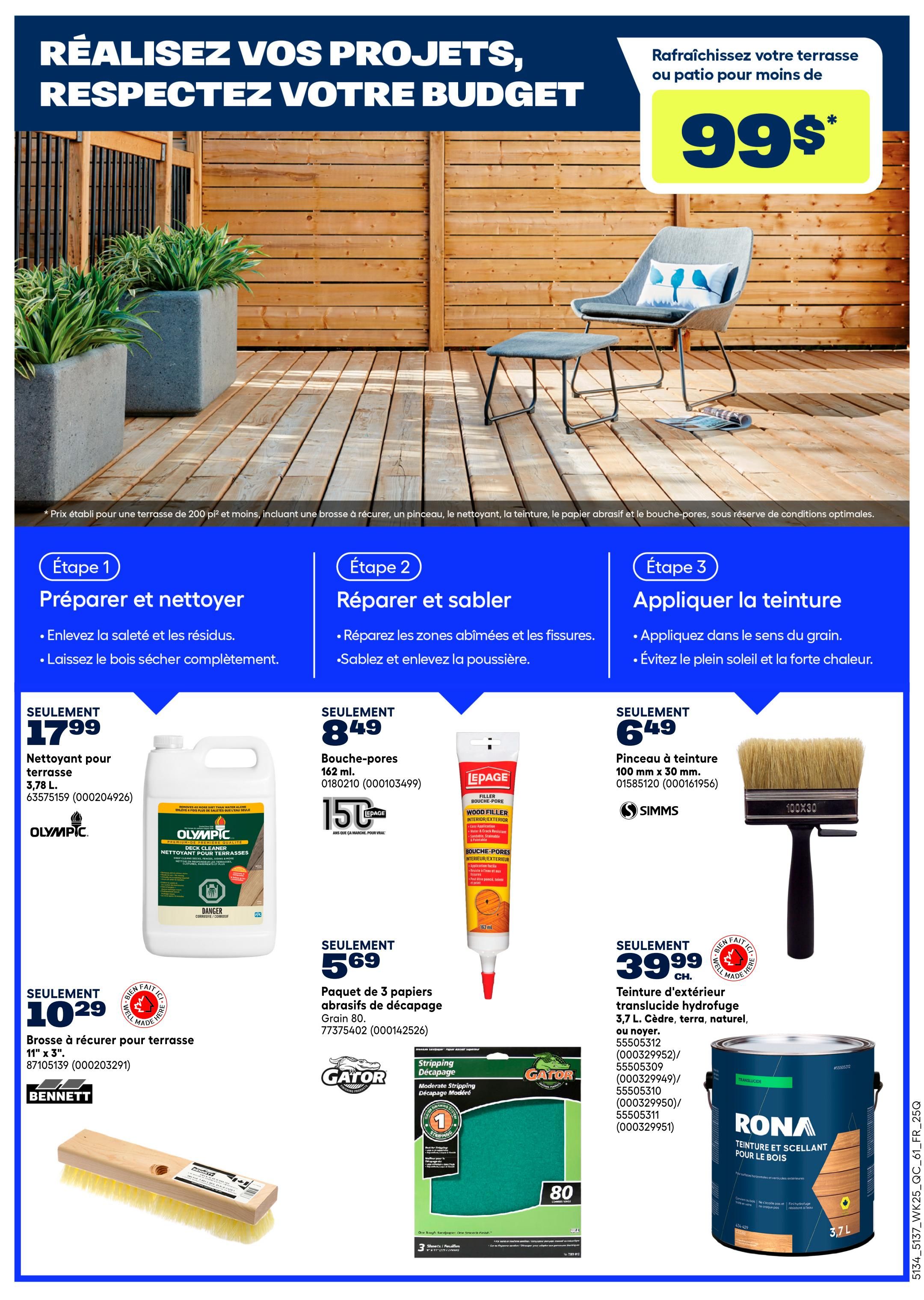 Rona & Rona+ (QC) Flyer July 16 to 29