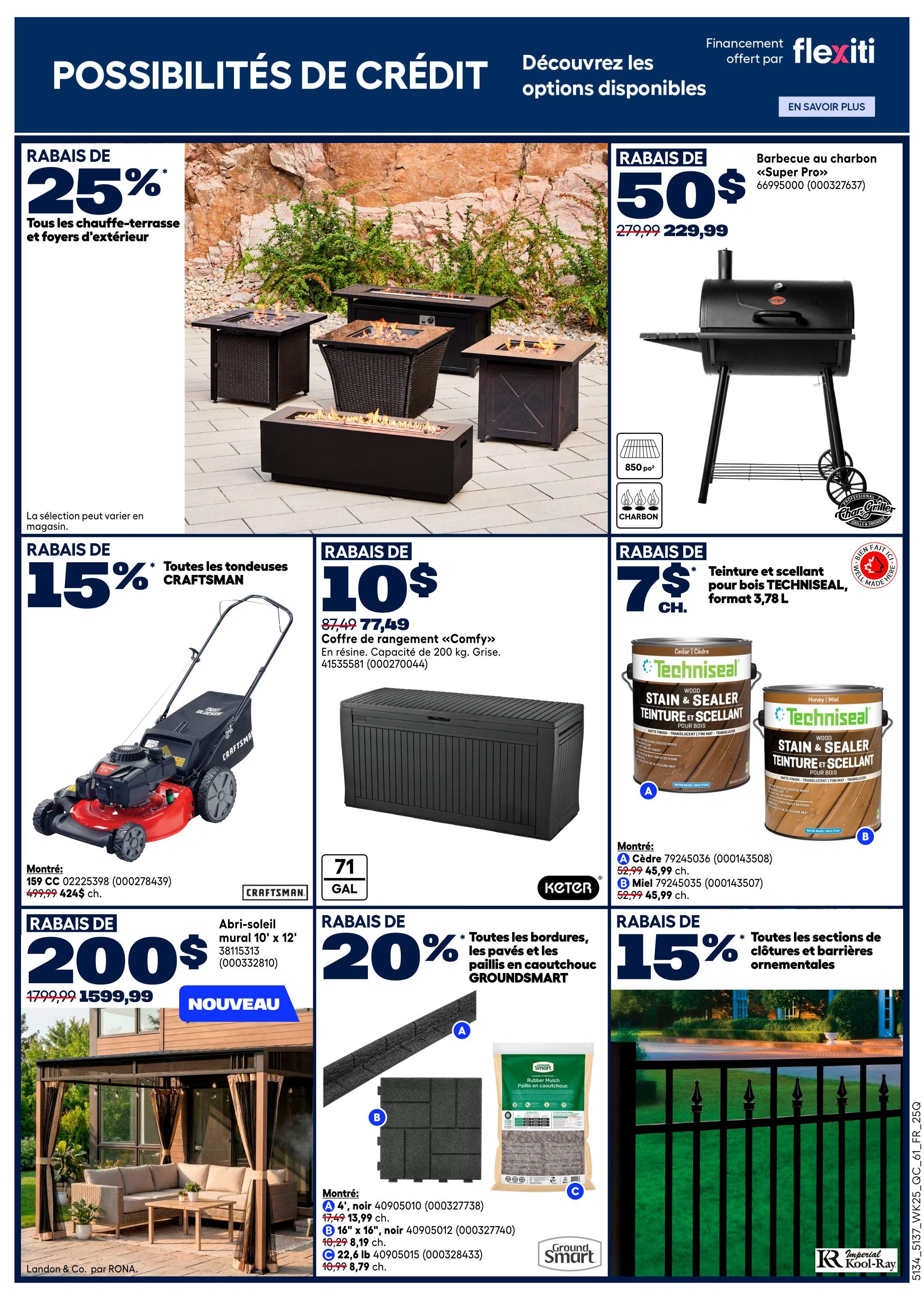Rona & Rona+ (QC) Flyer July 16 to 29
